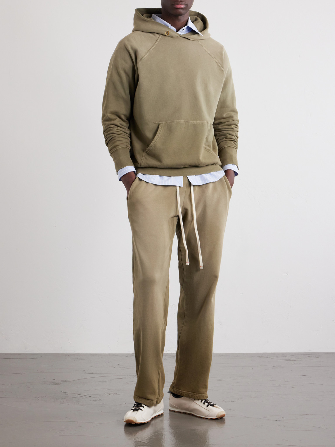 French Terry-Cotton Raglan Hoodie