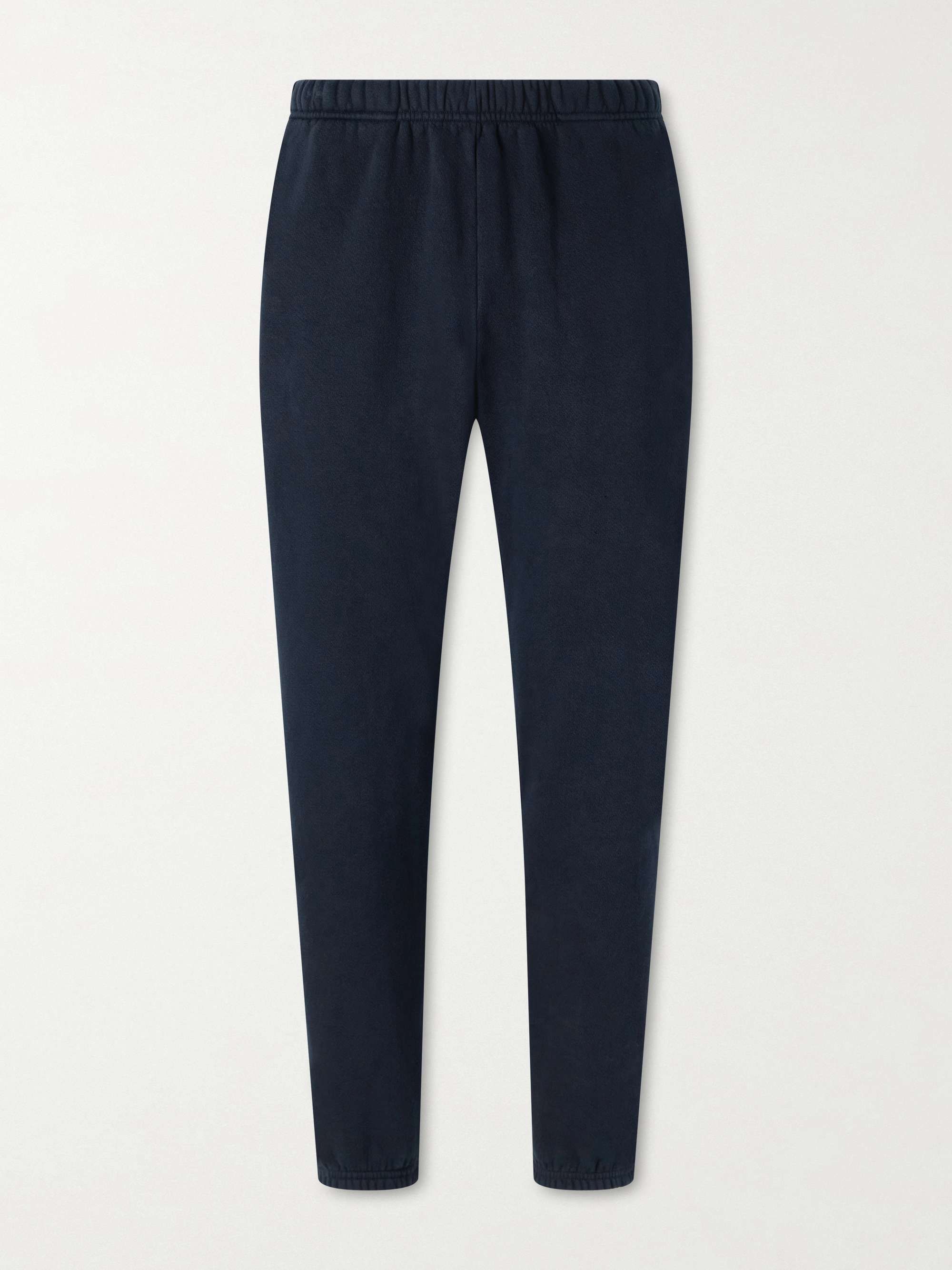 LES TIEN Tapered Garment-Dyed Cotton-Jersey Sweatpants