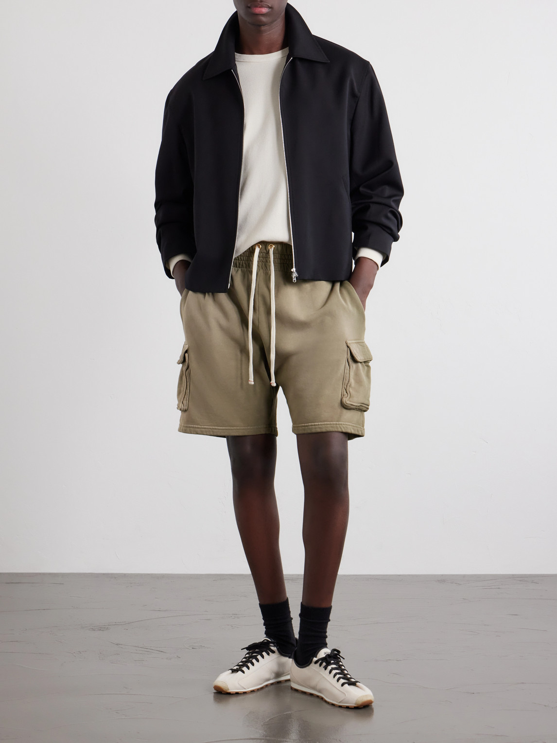 Thermal Baseball Cotton-Jersey Hem Tee
