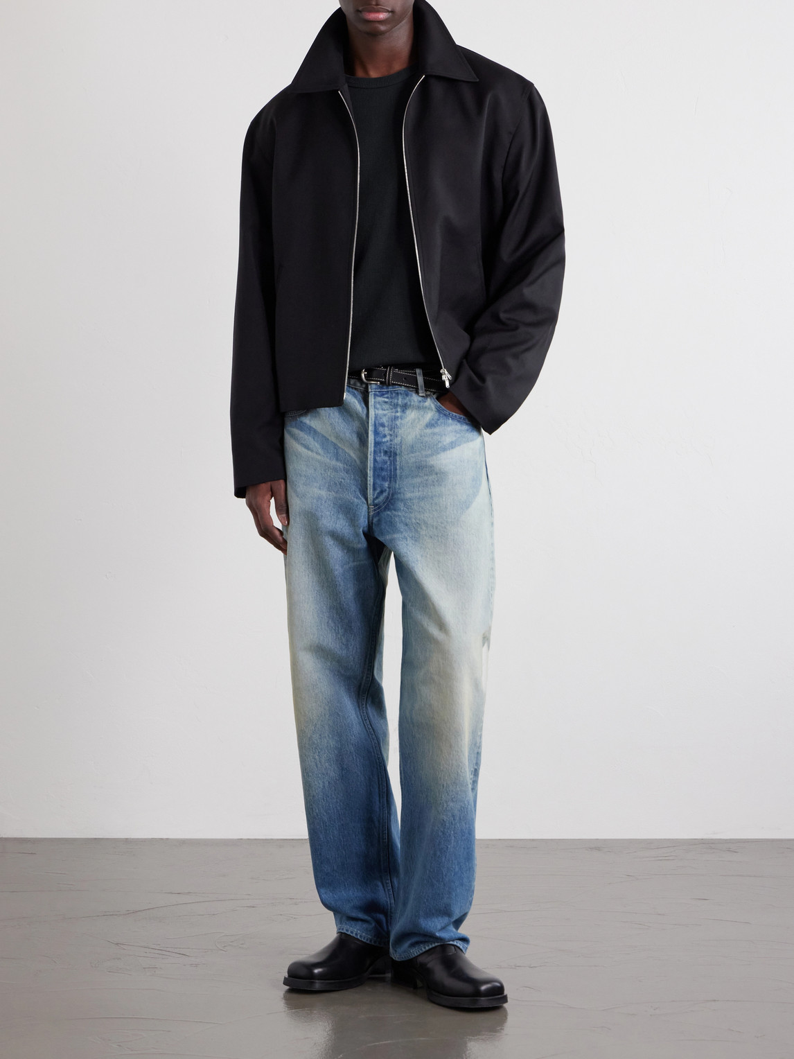 Thermal Waffle-Knit Cotton-Blend Sweater