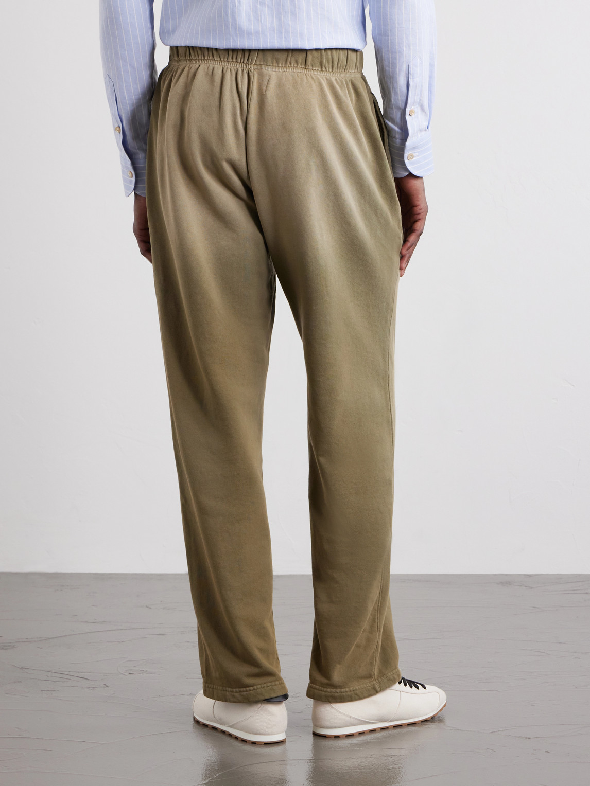 Straight-Leg French Terry-Cotton Sweatpants