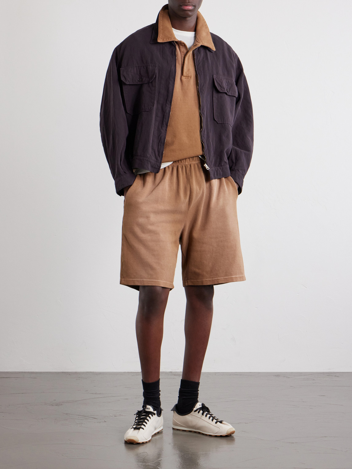 Banded Cotton-Piqué Tennis-Polo