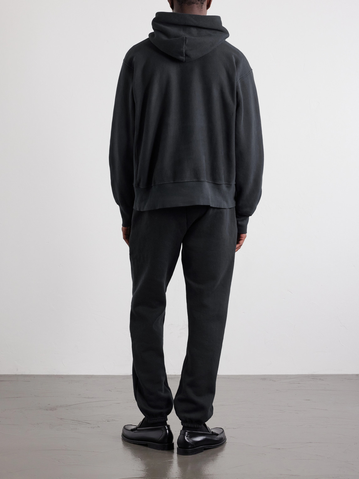Heavyweight Structured-Fleece Cotton-Jersey Hoodie