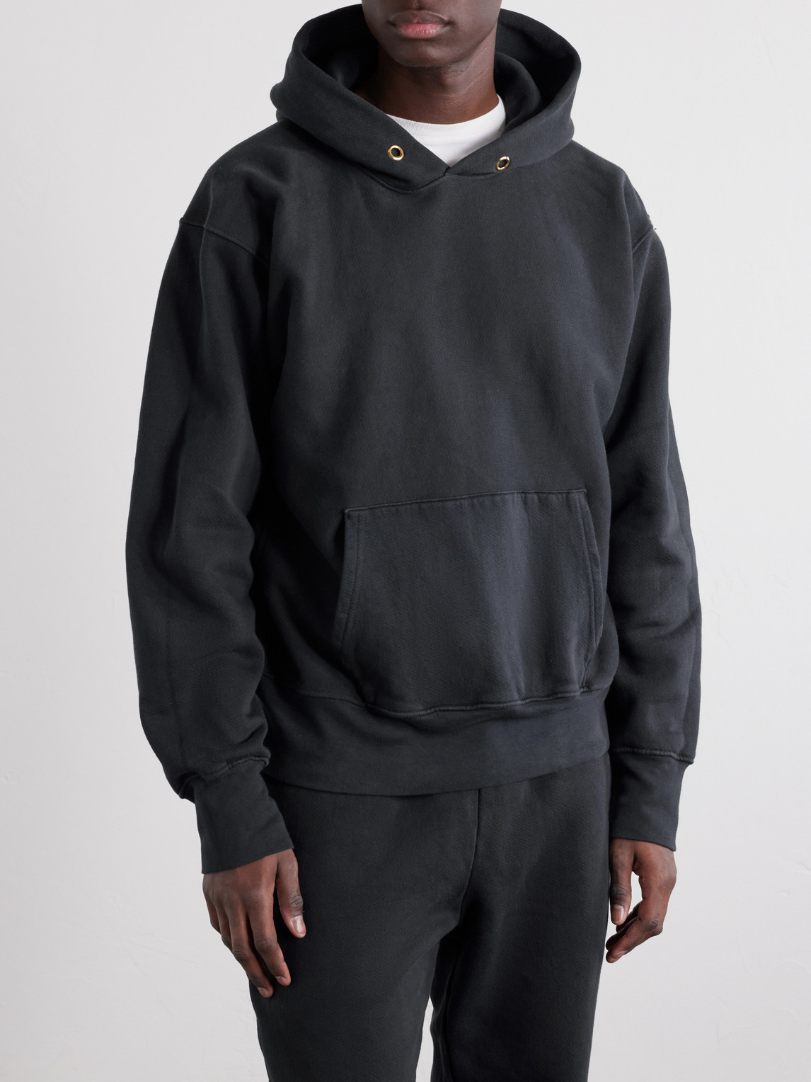 Heavyweight Structured-Fleece Cotton-Jersey Hoodie