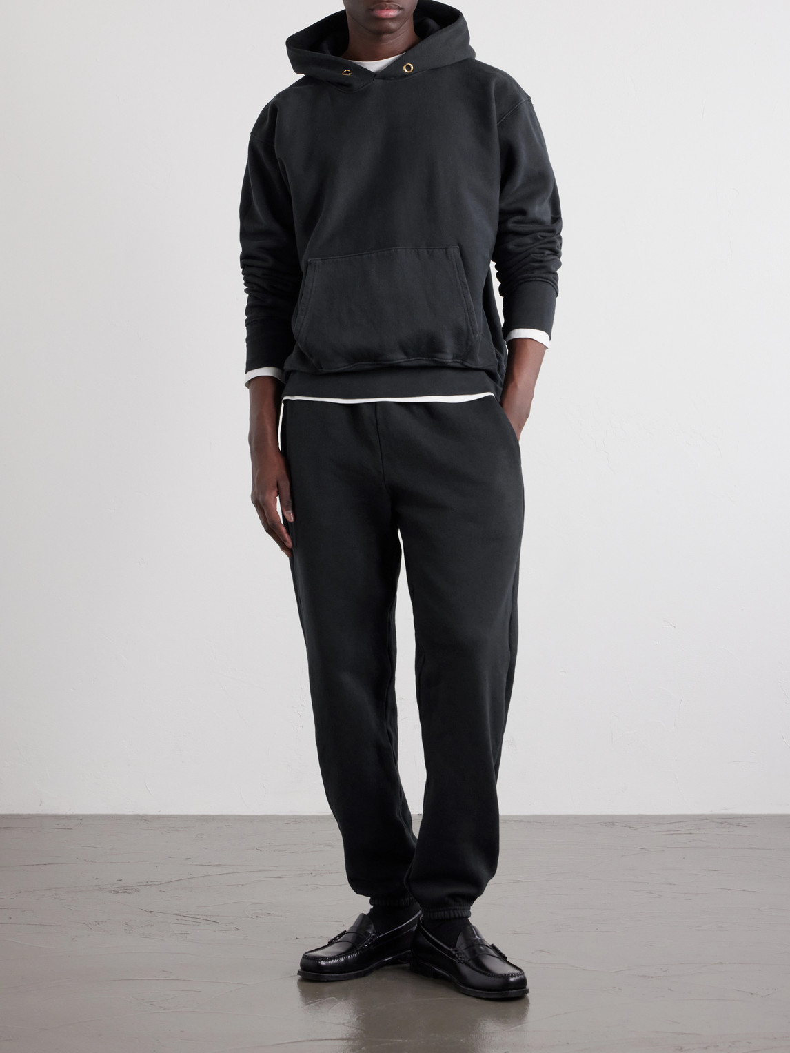 Heavyweight Structured-Fleece Cotton-Jersey Hoodie