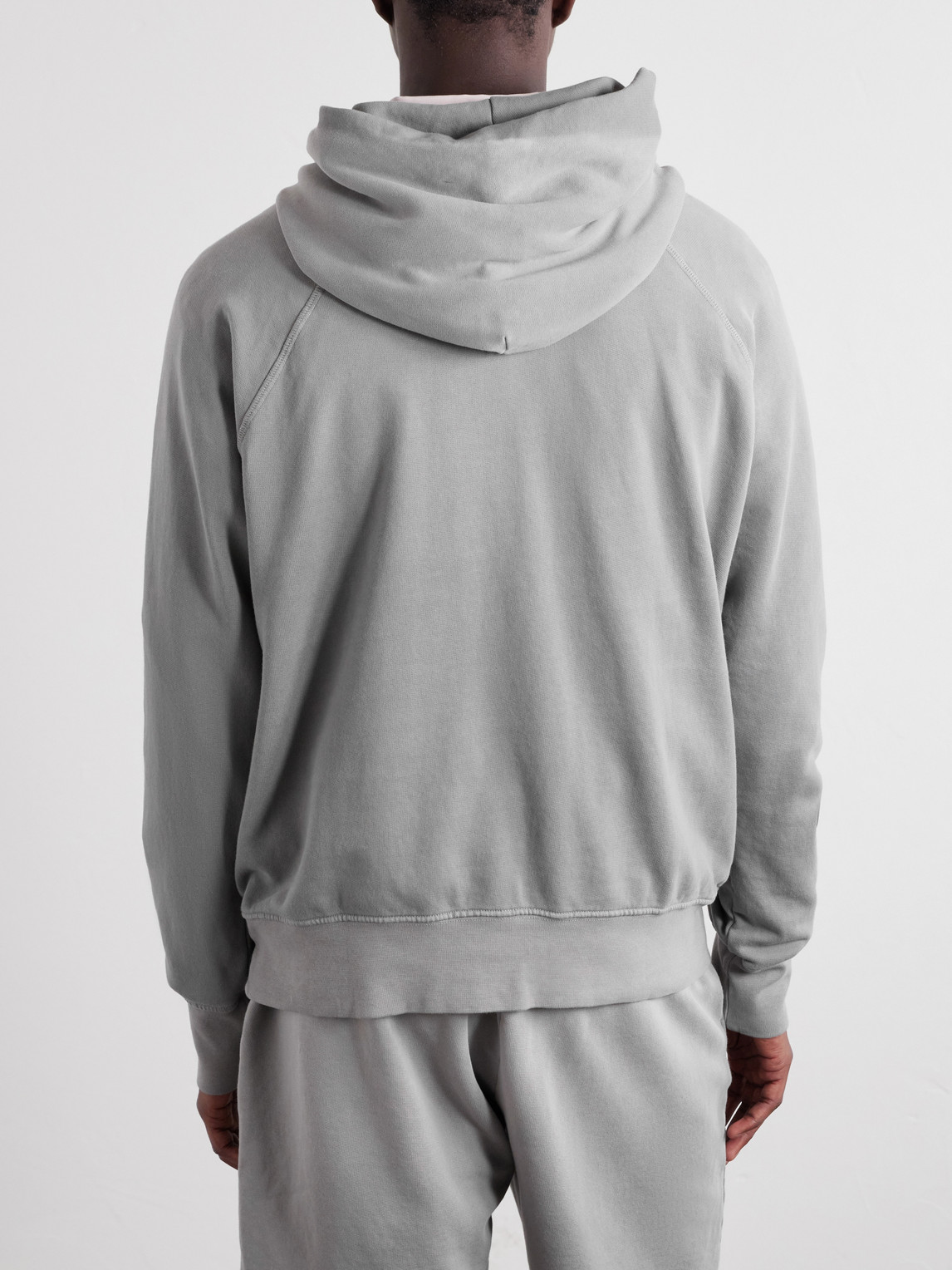 French Terry-Cotton Raglan Hoodie