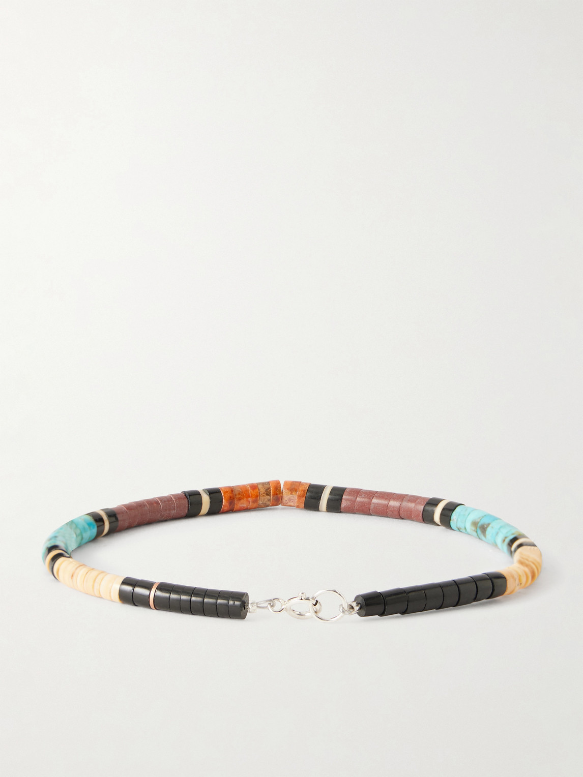  Peyote Bird - Terra Silver Multi-stone Beaded Bracelet - Men - Multi 