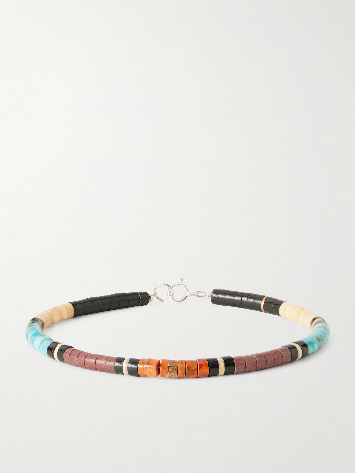 Peyote Bird Terra Silver Multi-stone Beaded Bracelet