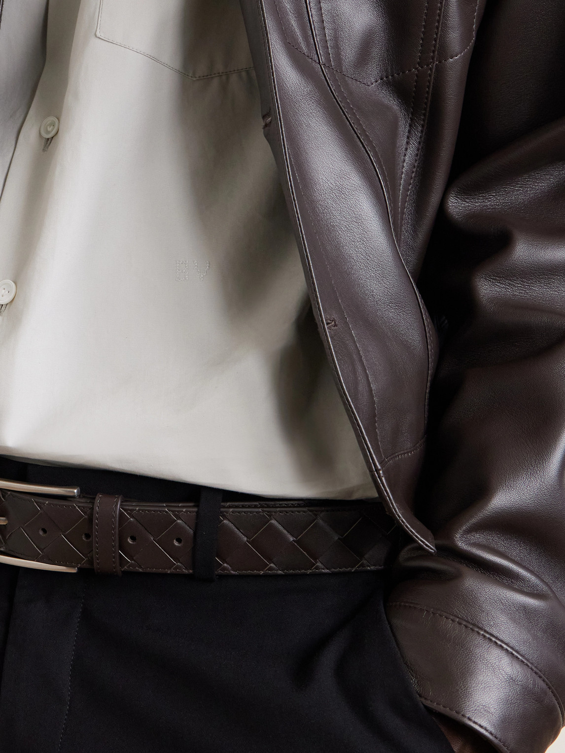 Classic-Collar Cotton-Poplin Shirt
