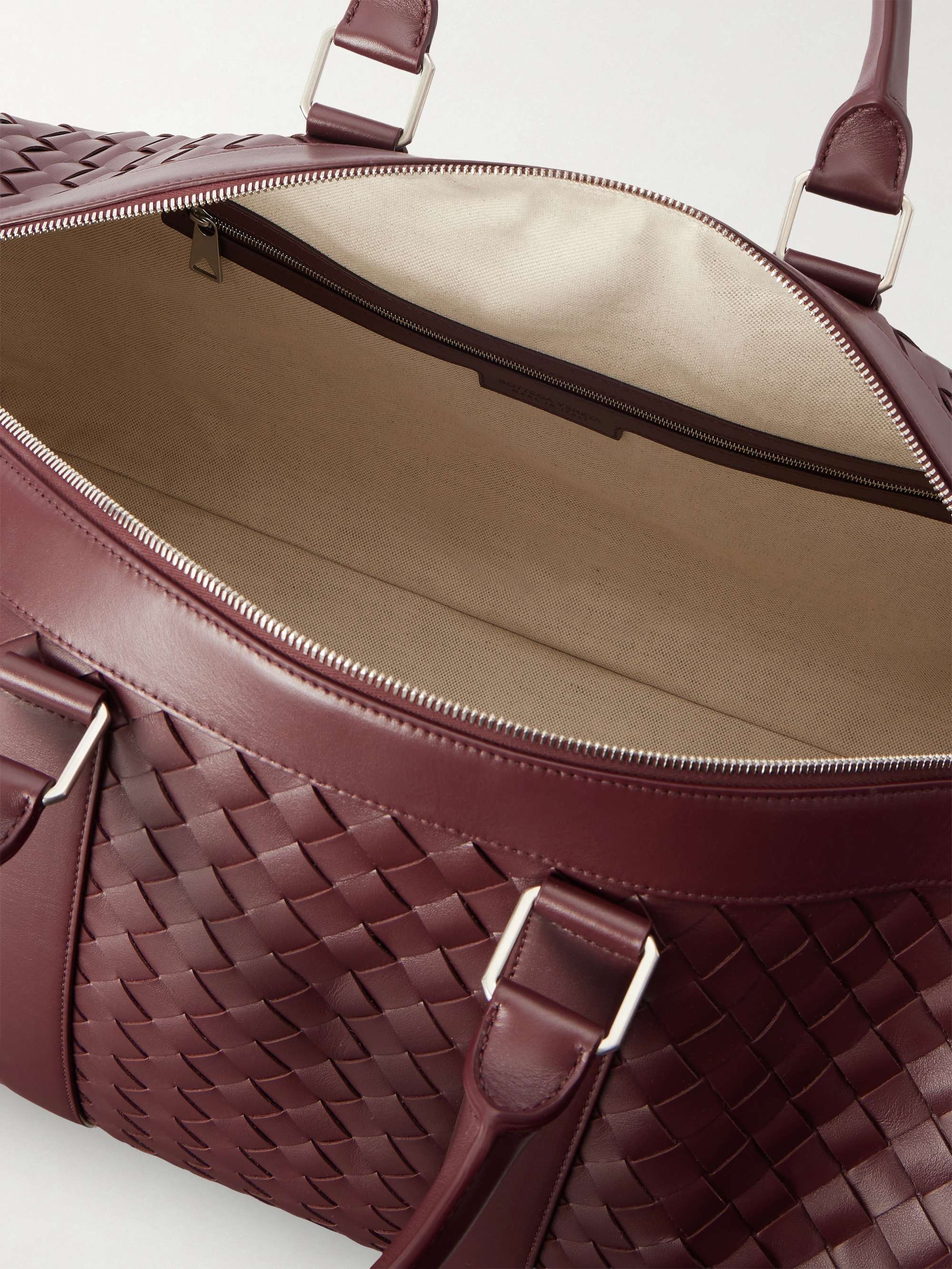 BOTTEGA VENETA Intrecciato Leather Weekend Bag for Men | MR PORTER