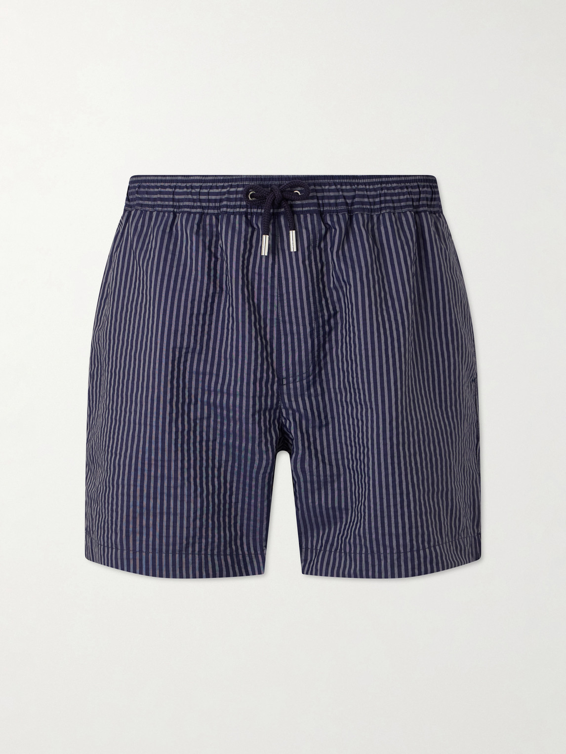 MR P. Navi Striped Straight-Leg Swim Shorts - Men | Thumbnail 5 MR P. Navi Striped Straight-Leg Swim Shorts - Men | Thumbnail 5