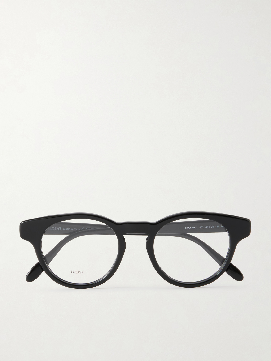 Loewe Round-frame Acetate Glasses In Metallic