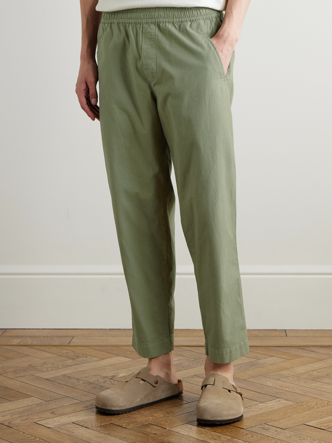  Folk - Assembly Straight-leg Cotton Drawstring Trousers - Men - Green - Uk/us 28 