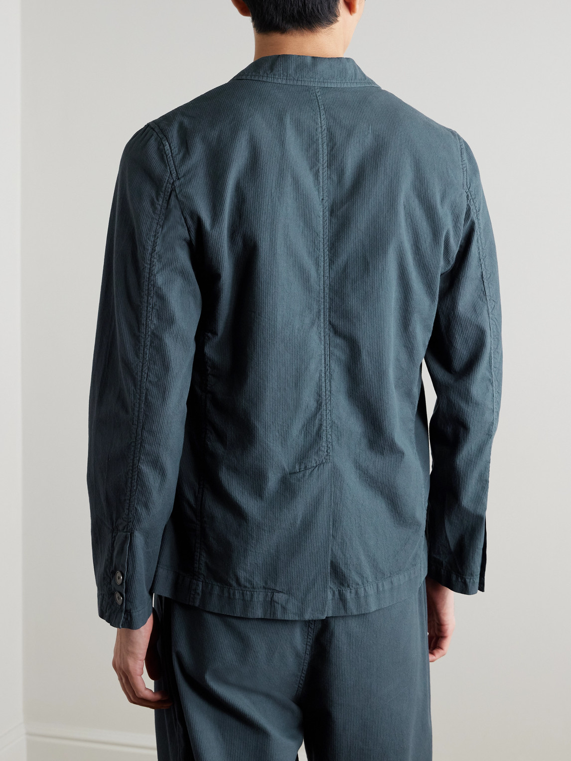  Folk - Assembly Textured-cotton Blazer - Men - Blue - S 
