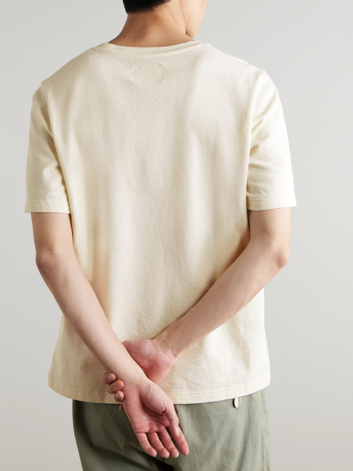  Folk - Textured Cotton T-shirt - Men - Neutrals - S 