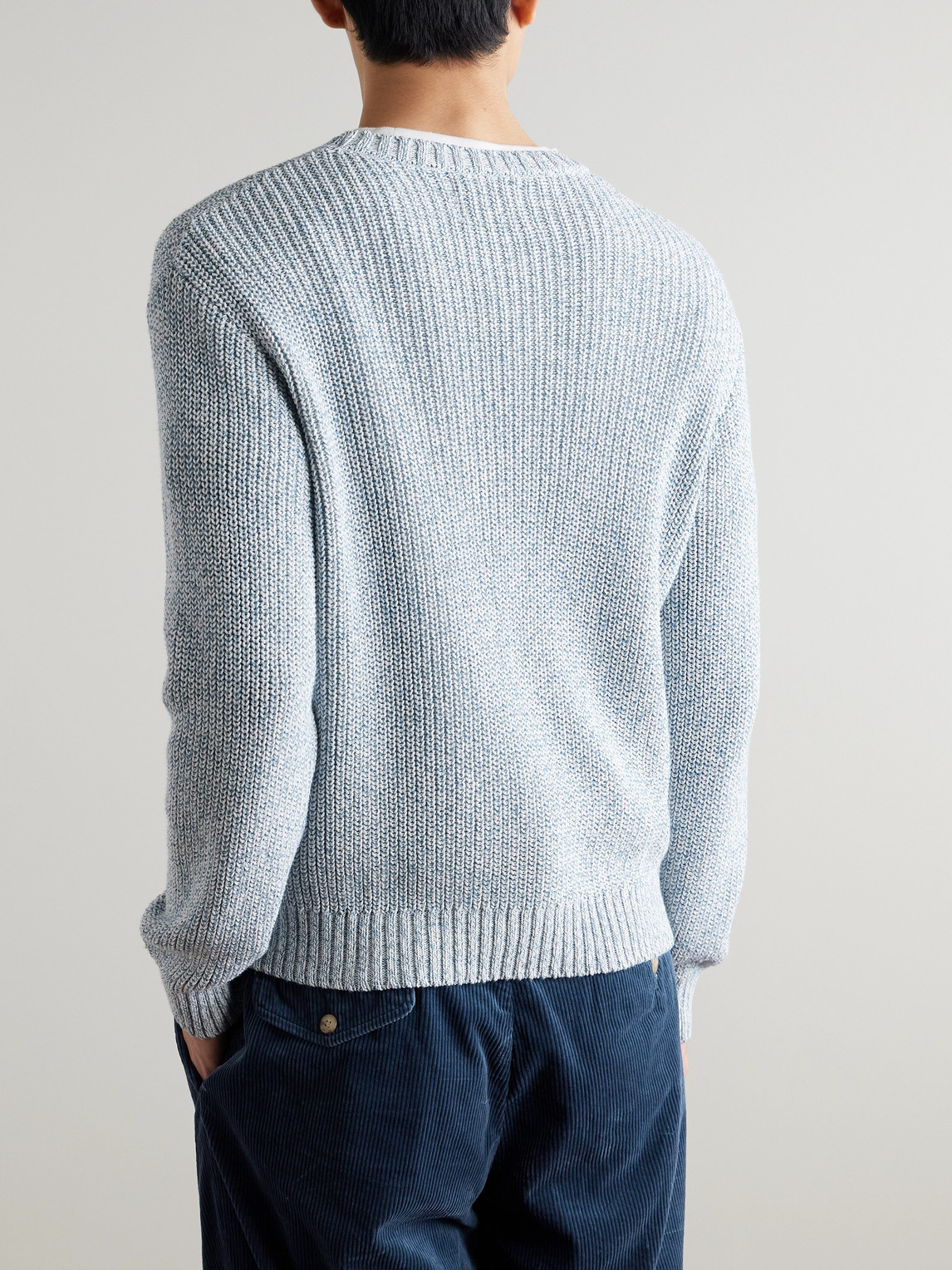  Folk - Chain Cotton Sweater - Men - Blue - Xs 