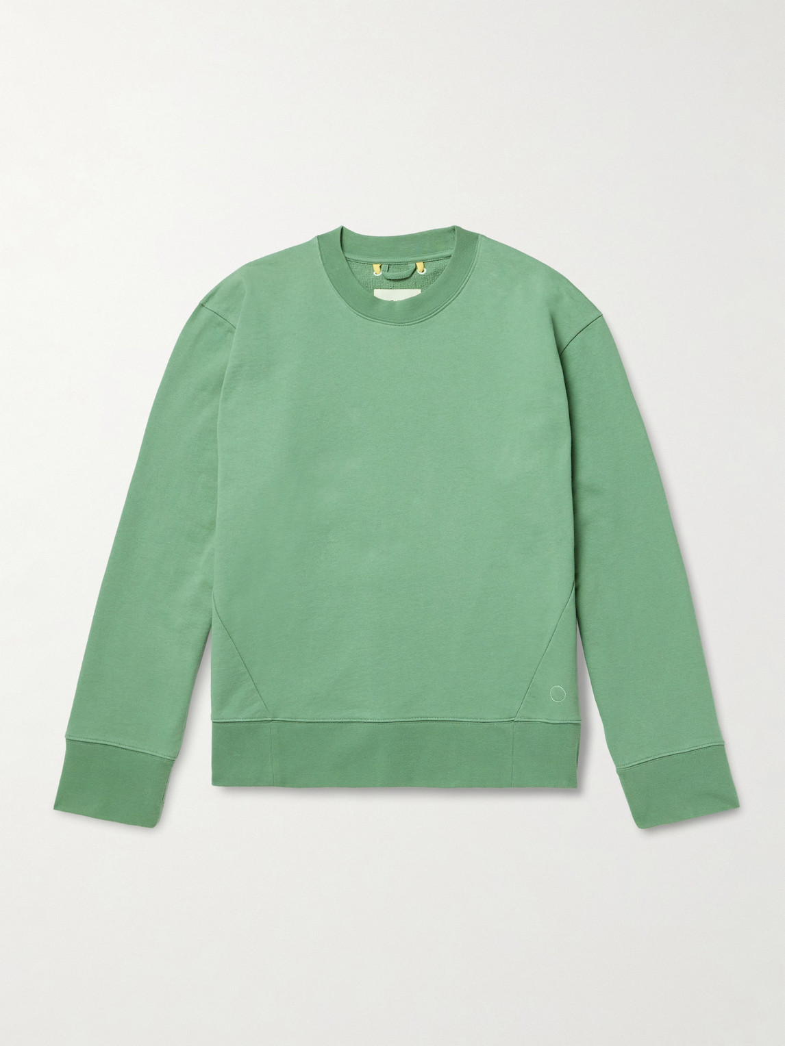 Folk Anniversary Cotton-jersey Sweatshirt In Green