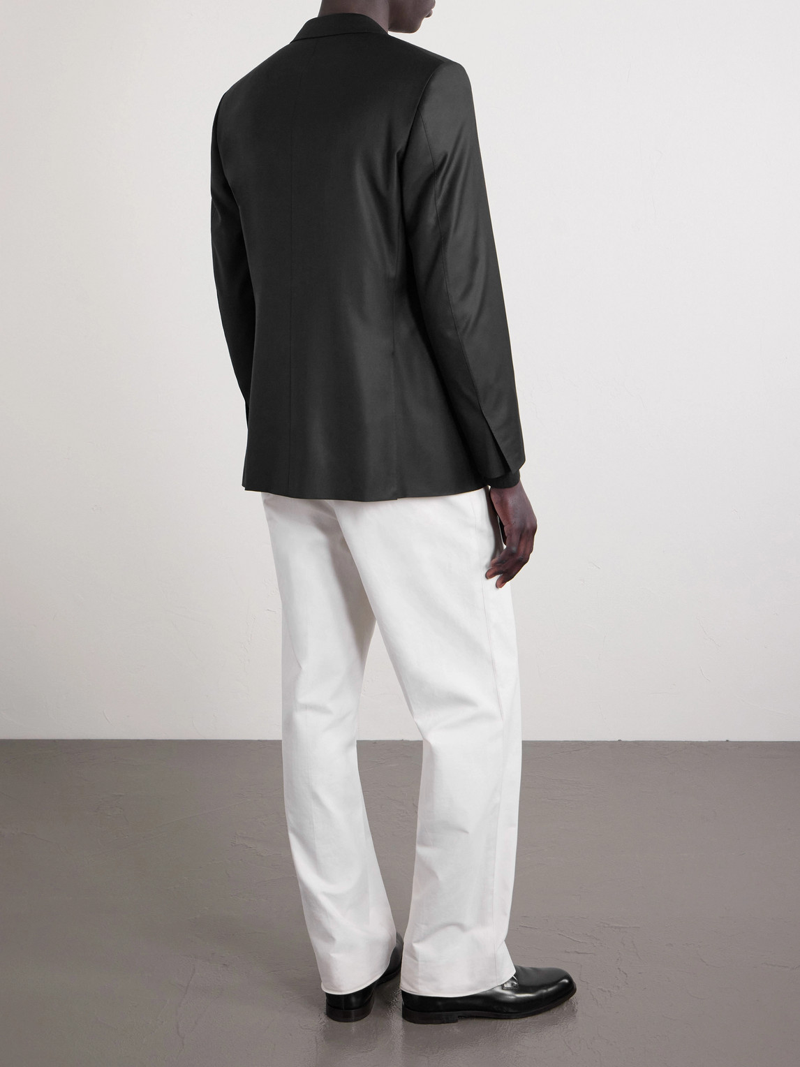  Canali - Super 150s Wool Suit Jacket - Men - Black - It 46 