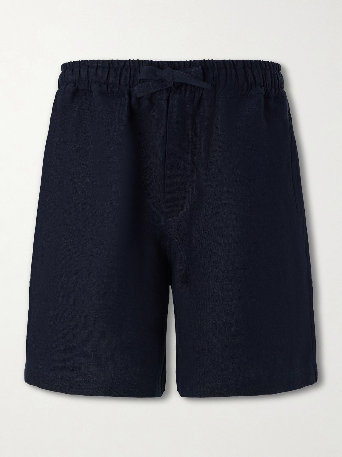 Saman Amel Brisbane Straight-Leg Linen Drawstring Shorts IT 56