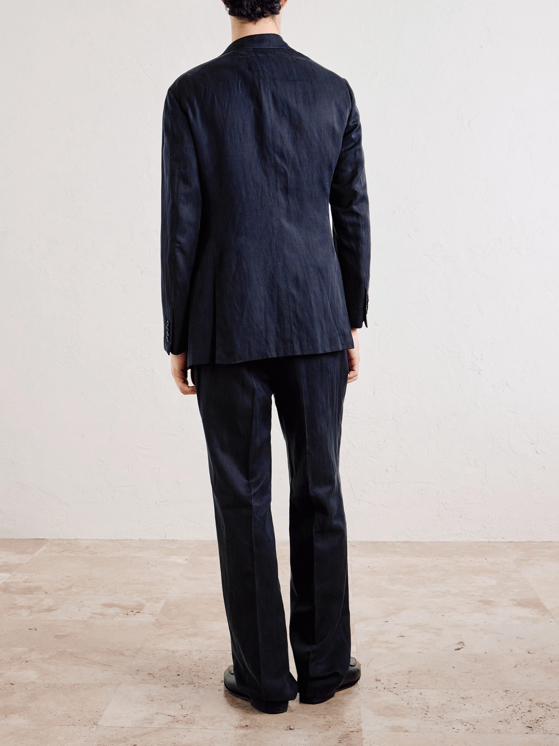 Slim-Fit Silk And Linen-Blend Suit Jacket