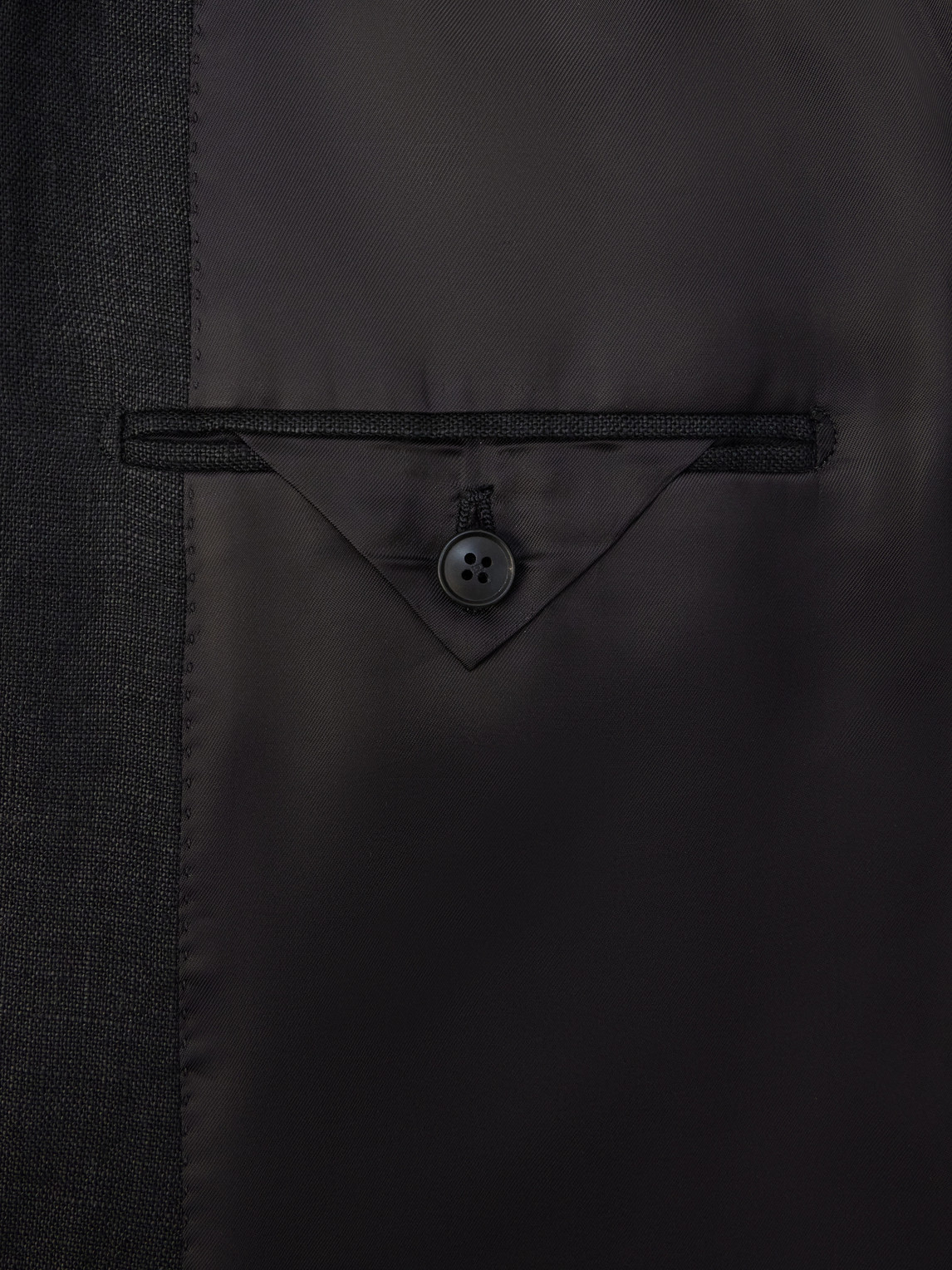 Linen Double-Breasted Suit Jacket