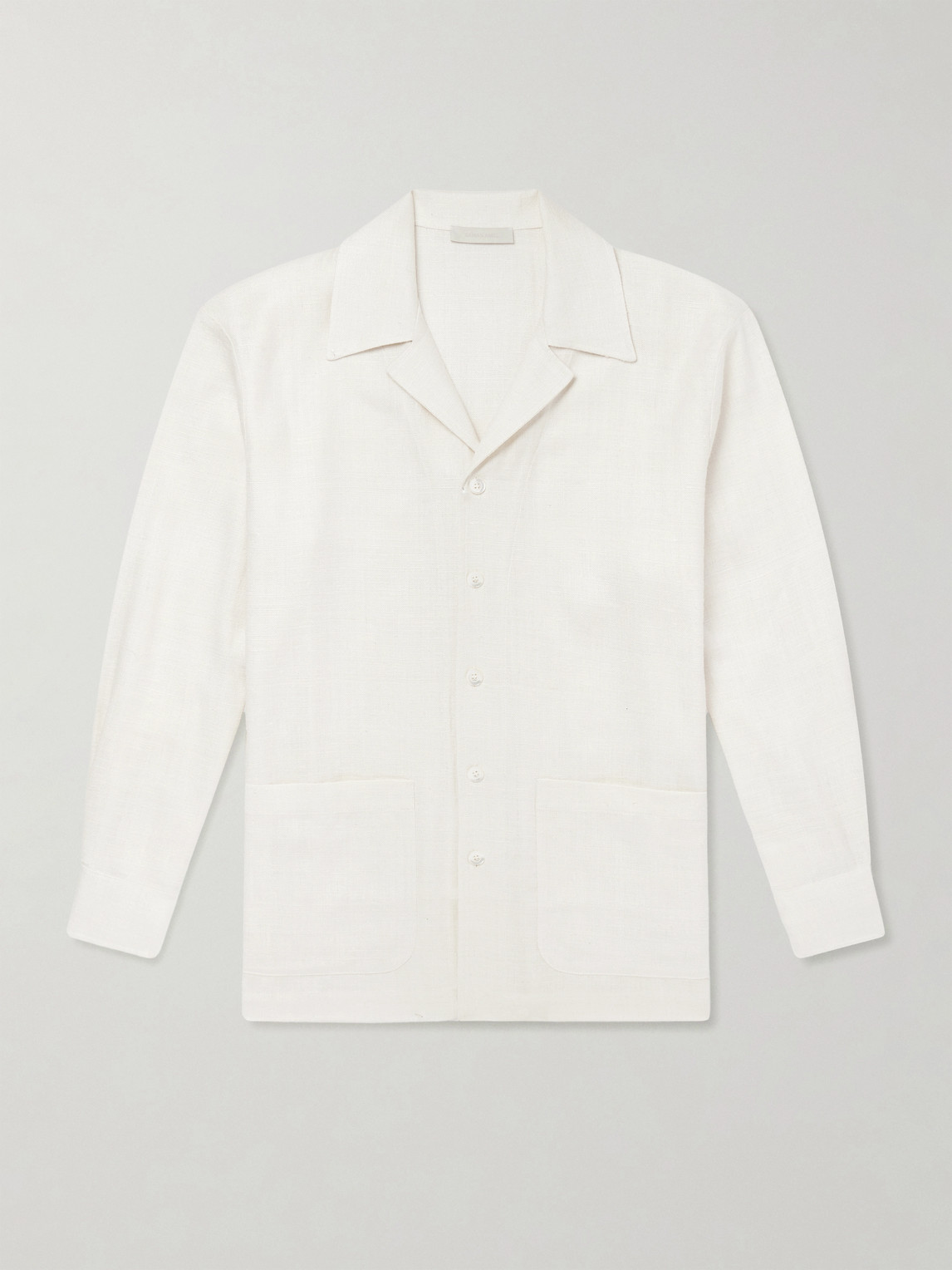 Saman Amel Camp-Collar Silk-Gauze Shirt IT 50