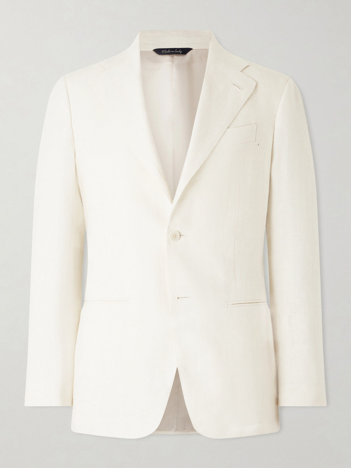 Saman Amel Linen Suit Jacket In Multi