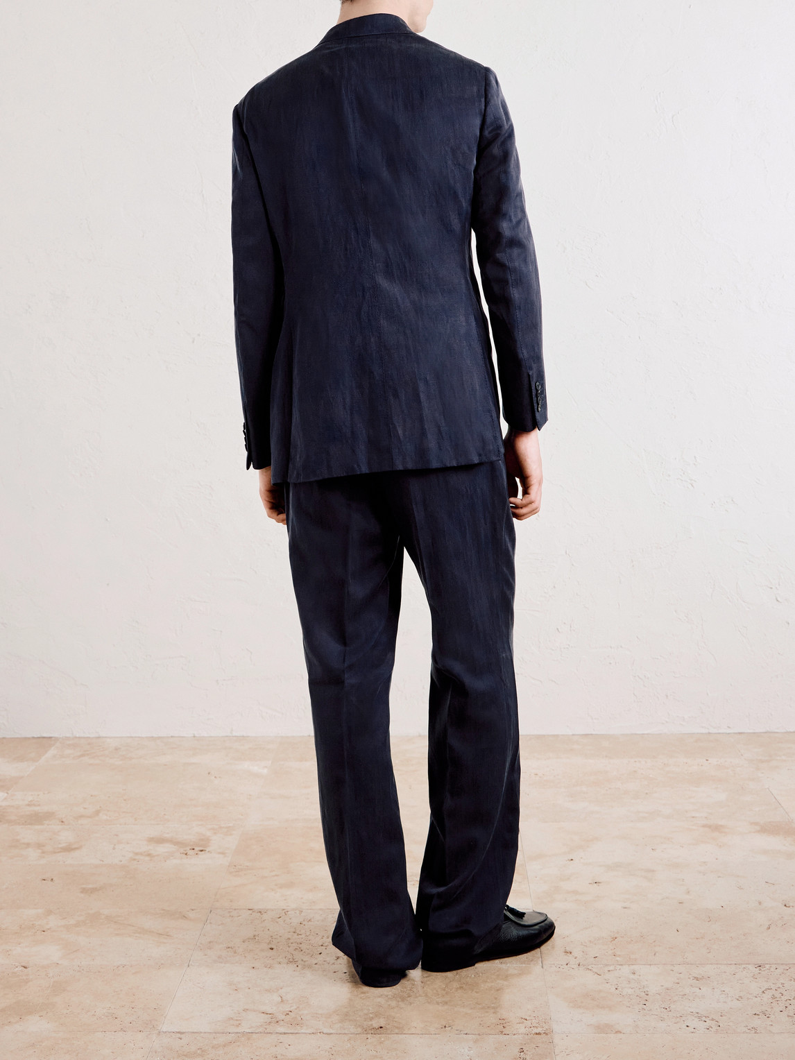 Amo Straight-Leg Pleated Silk And Linen-Blend Suit Trousers