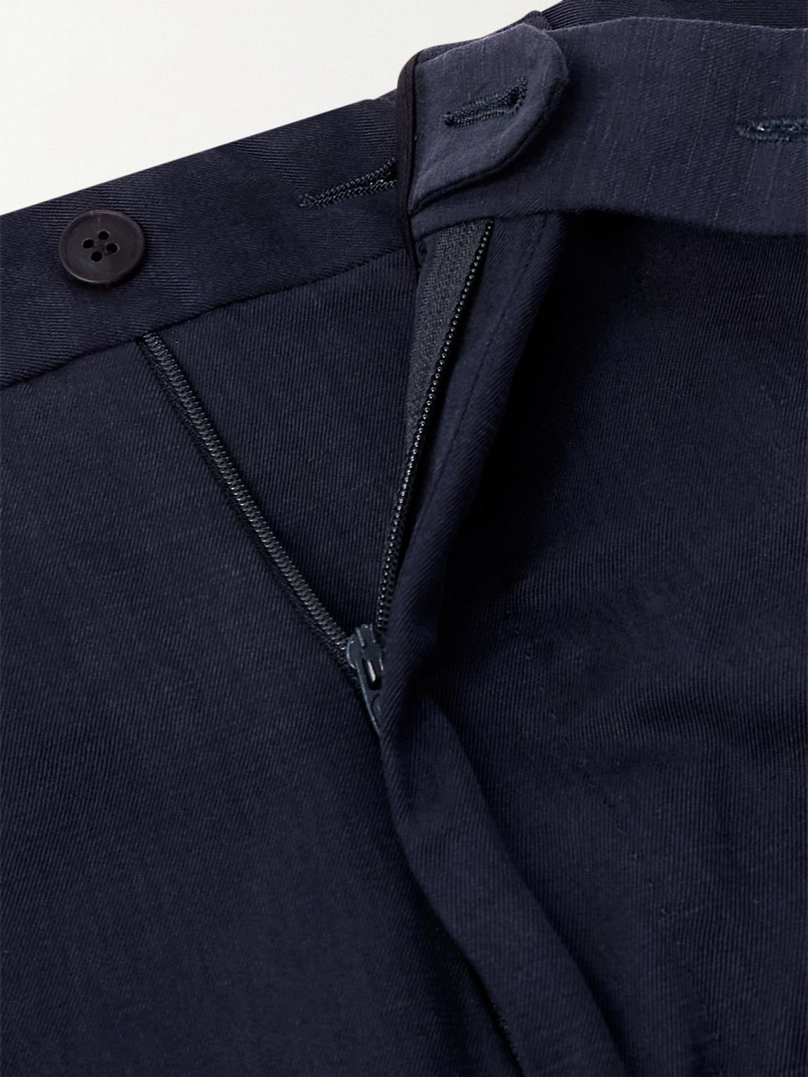 Amo Straight-Leg Pleated Silk And Linen-Blend Suit Trousers