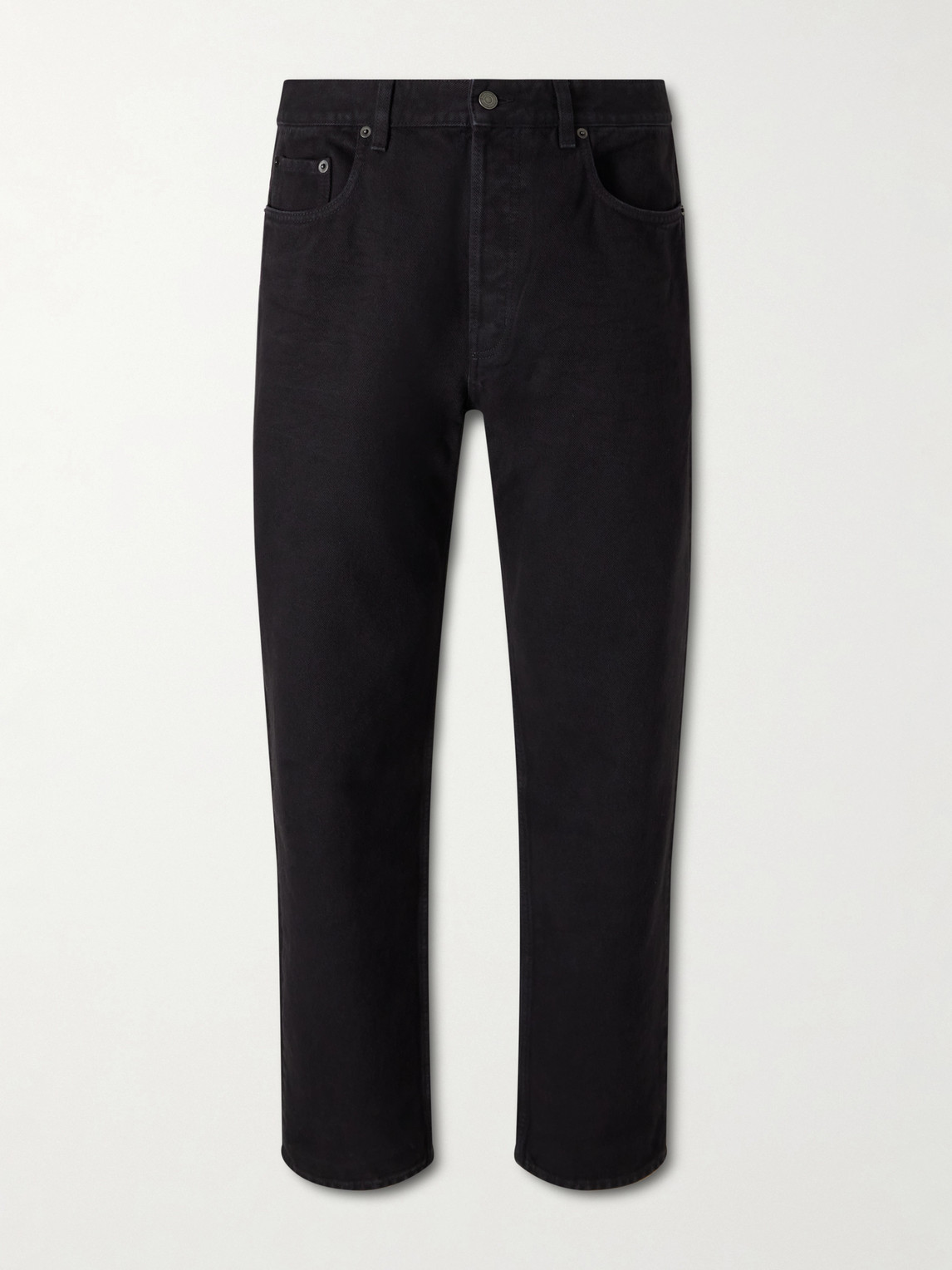 Saint Laurent Mick Straight-leg Jeans In Black