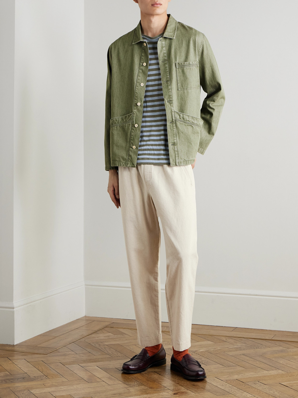 Folk Meyer Cotton Overshirt In Black