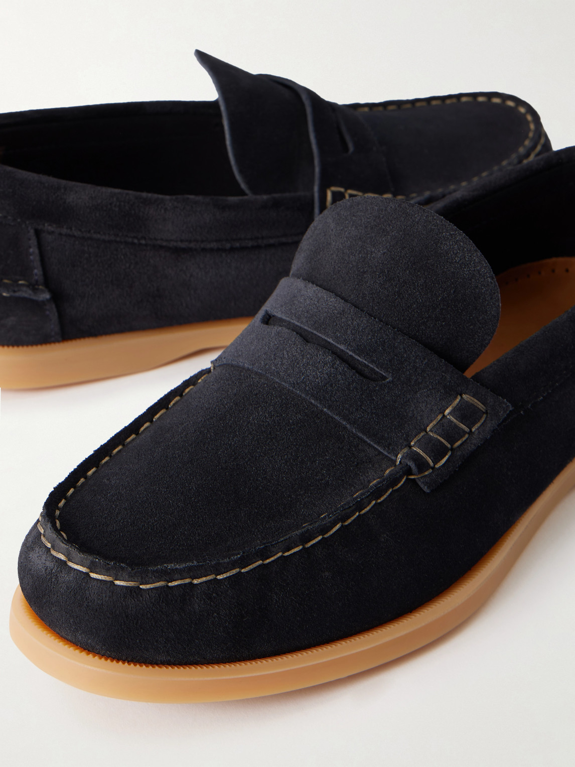 Mr P. - Leo Suede Penny Loafers