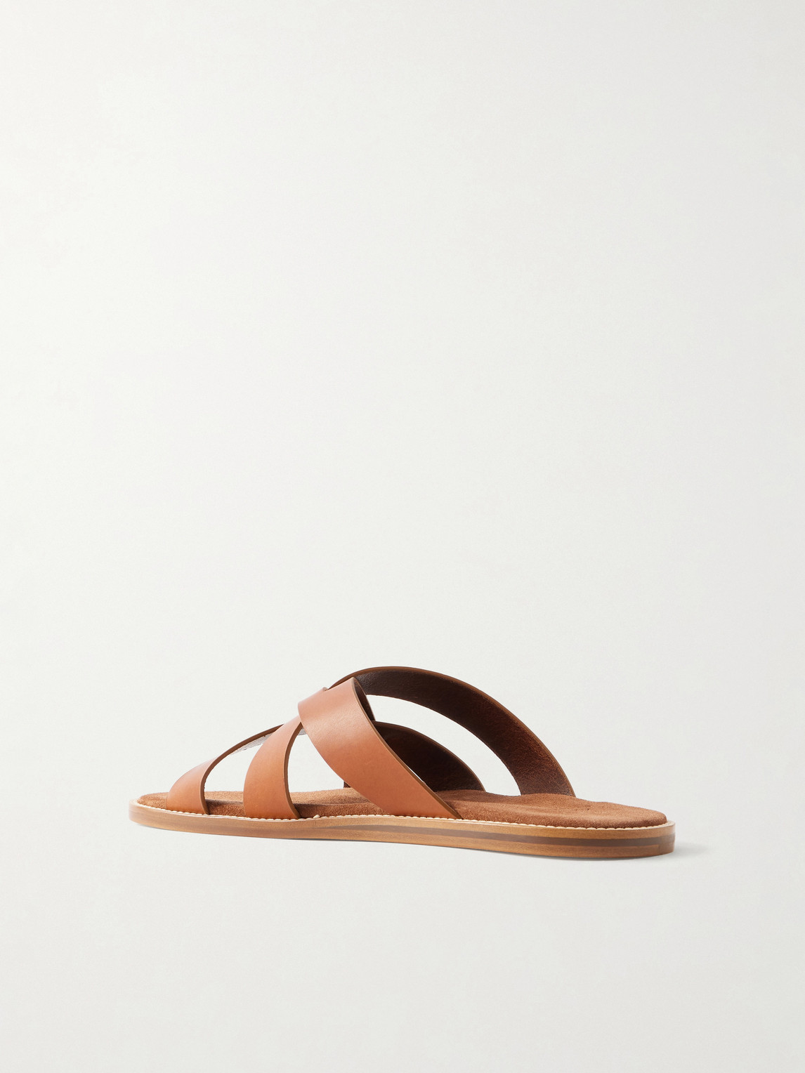  Mr P. - Leather Sandal - Men - Brown - Uk 8.5 