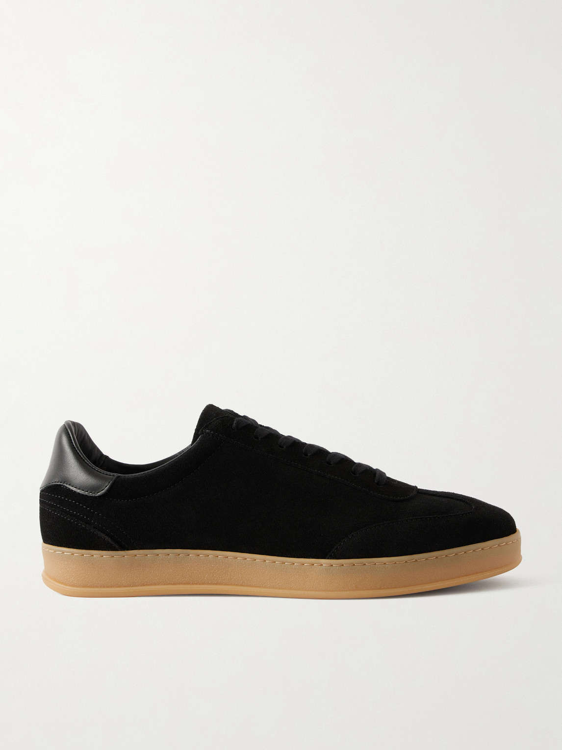 MR P. Leather-Trimmed Suede Sneakers UK 12