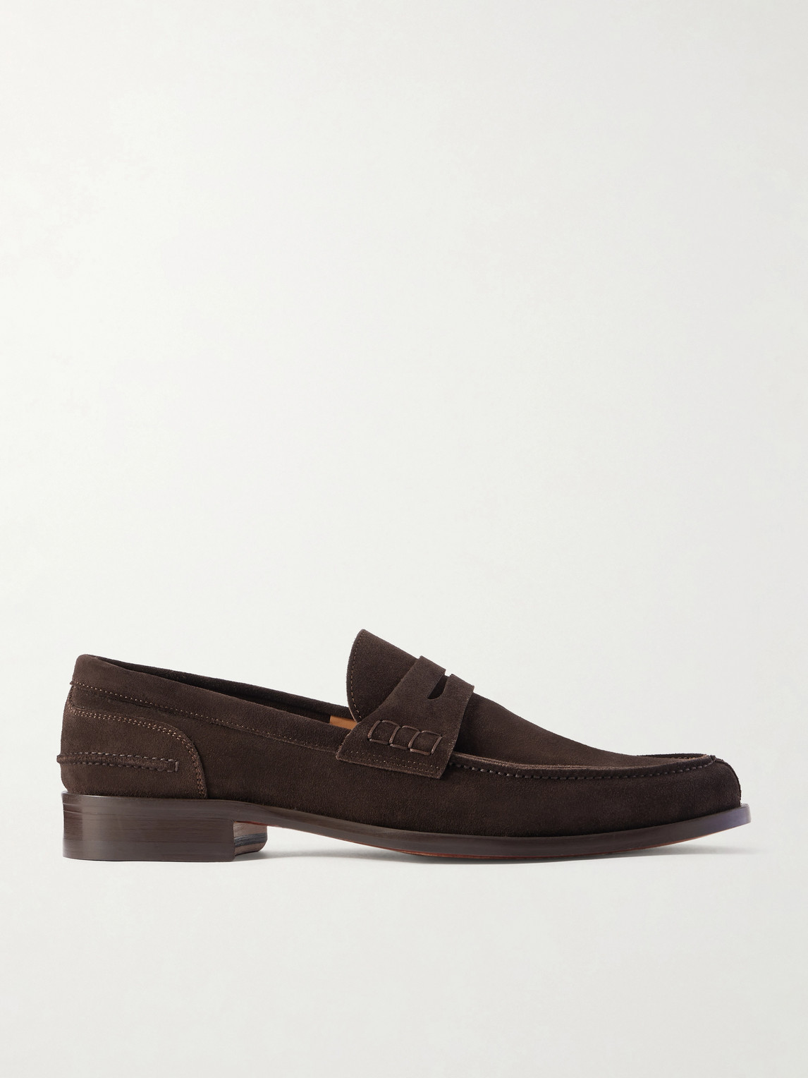 Mr P. – Split-Toe Suede Penny Loafers