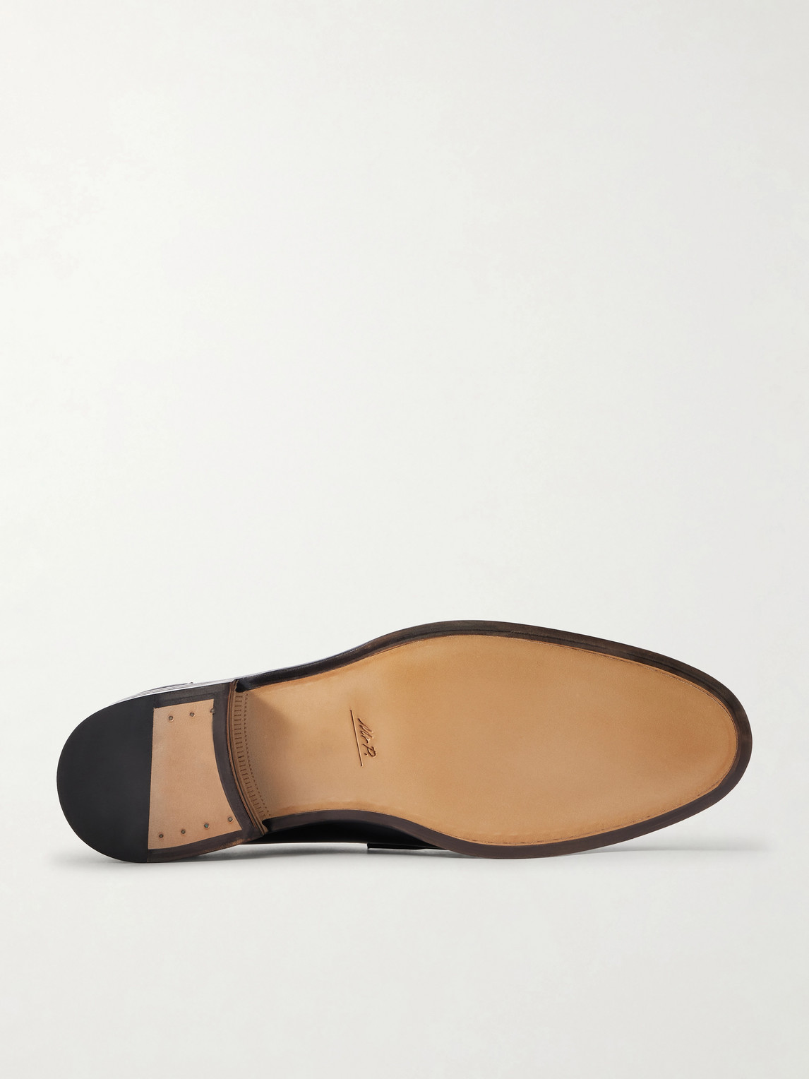  Mr P. - Split-toe Leather Penny Loafers - Men - Black - Uk 7 