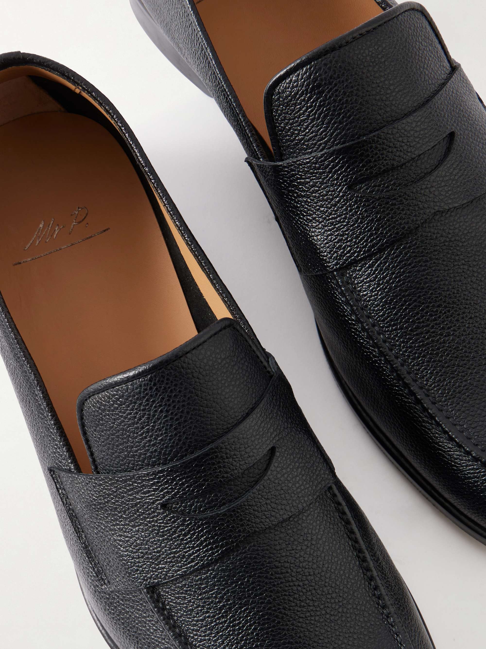 MR P. Alder Full-Grain Leather Penny Loafers for Men | MR PORTER display picture 1