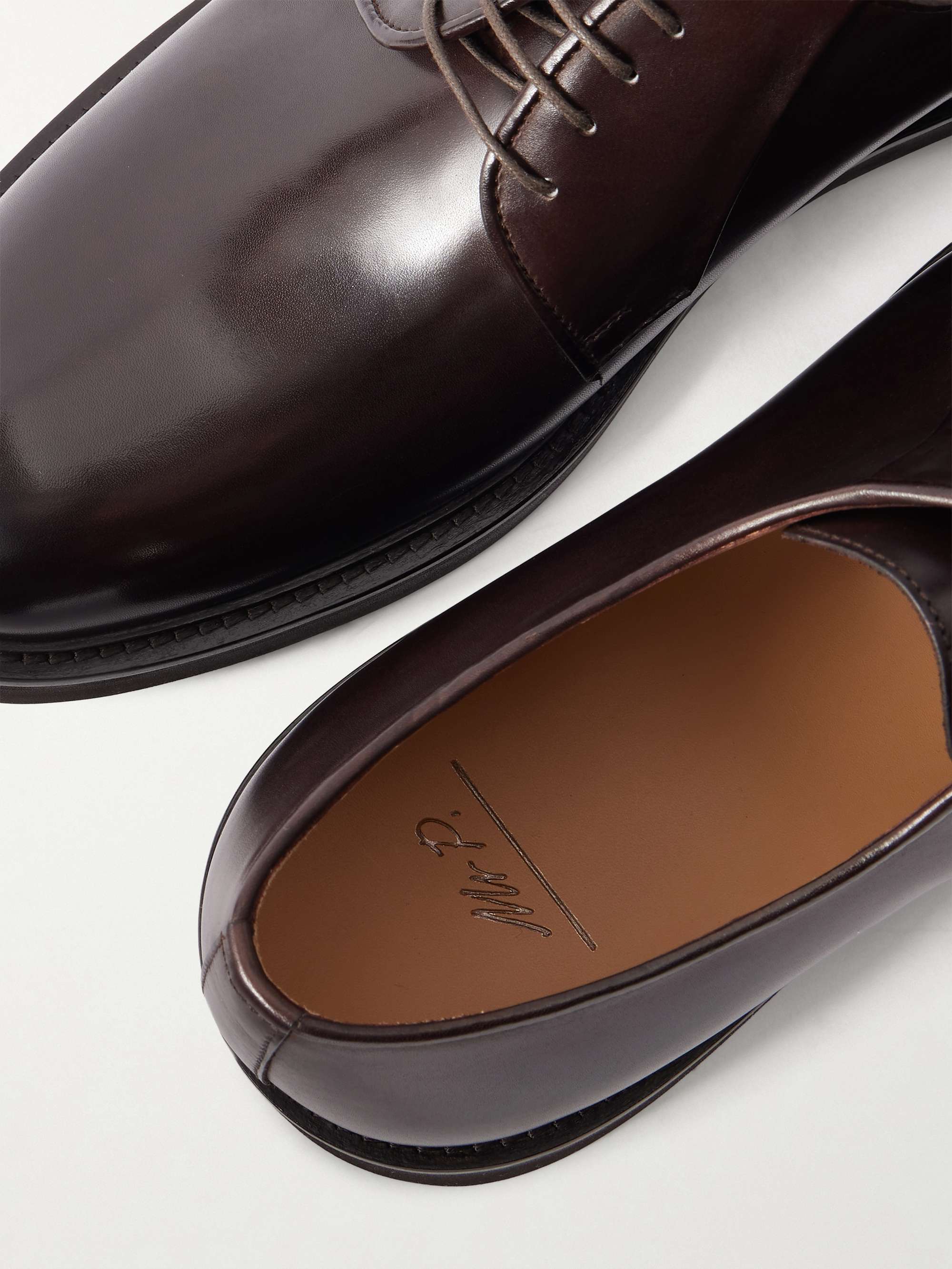 Mr. Porter‎ Brown Leather Derby Shoes Size 10 Mr. P Mr Porter Adds Private Label Men main image 2