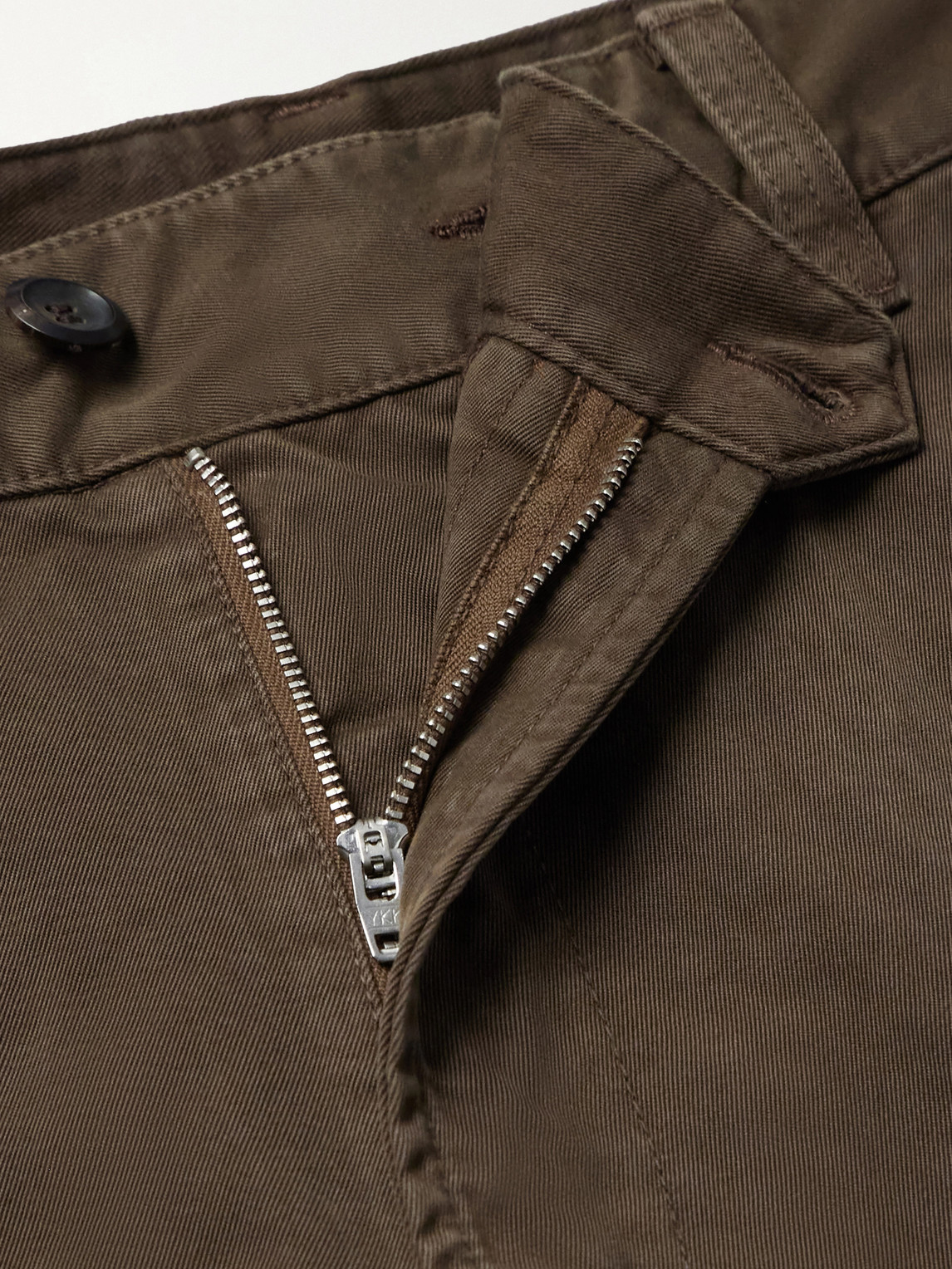 Drake's Straight-Leg Peached Cotton-Twill Trousers - Men | Thumbnail 6 Drake's Straight-Leg Peached Cotton-Twill Trousers - Men | Thumbnail 6