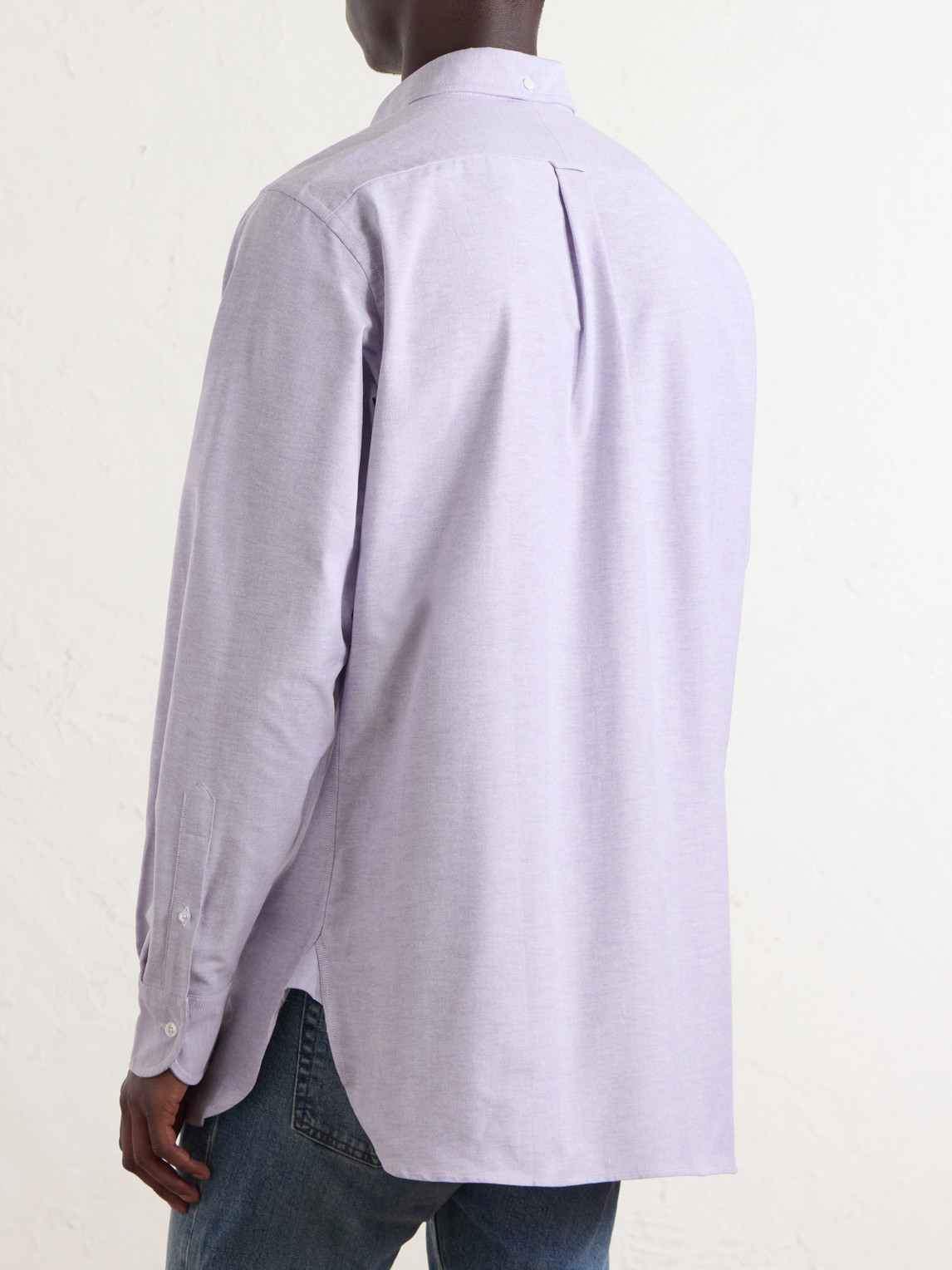Button-Down Collar Cotton Oxford Shirt