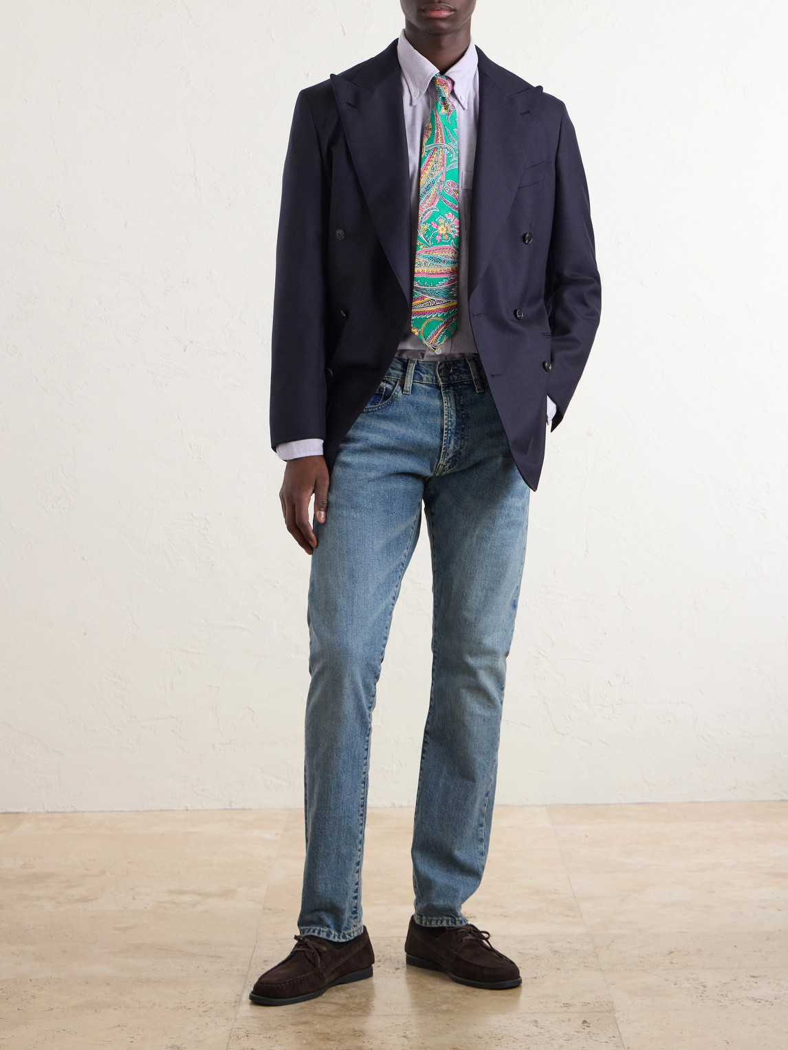 Button-Down Collar Cotton Oxford Shirt