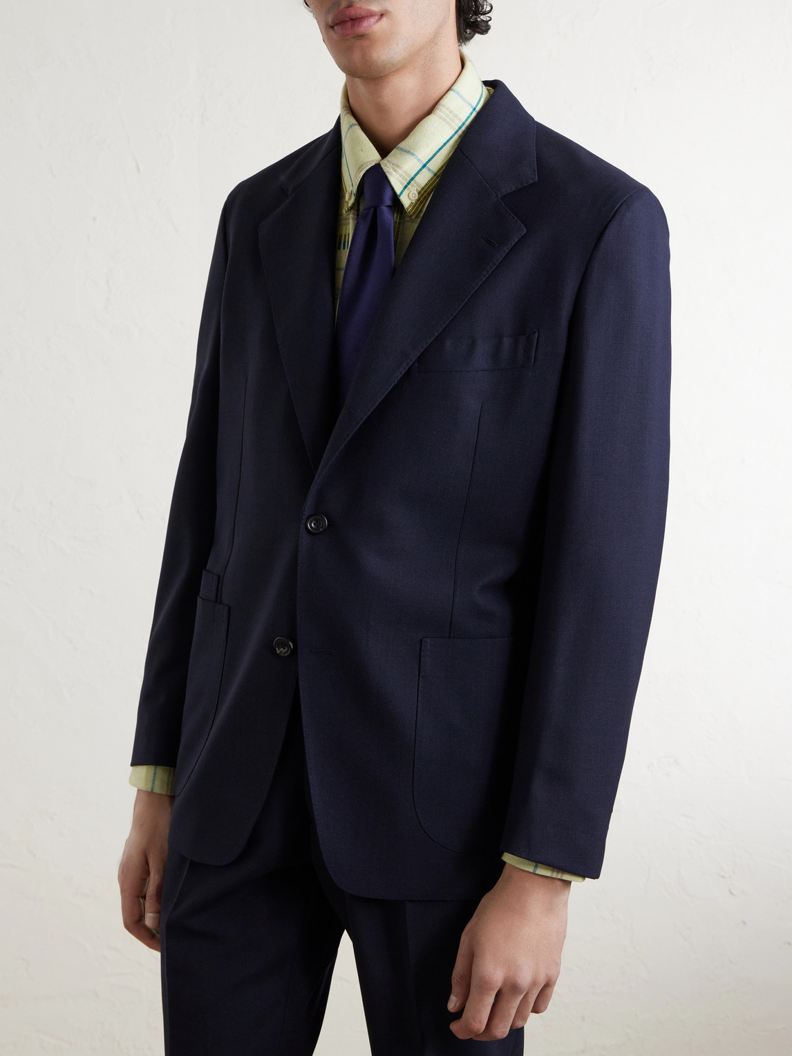  Drake's - Virgin Wool Suit Jacket - Men - Blue - Uk/us 36 