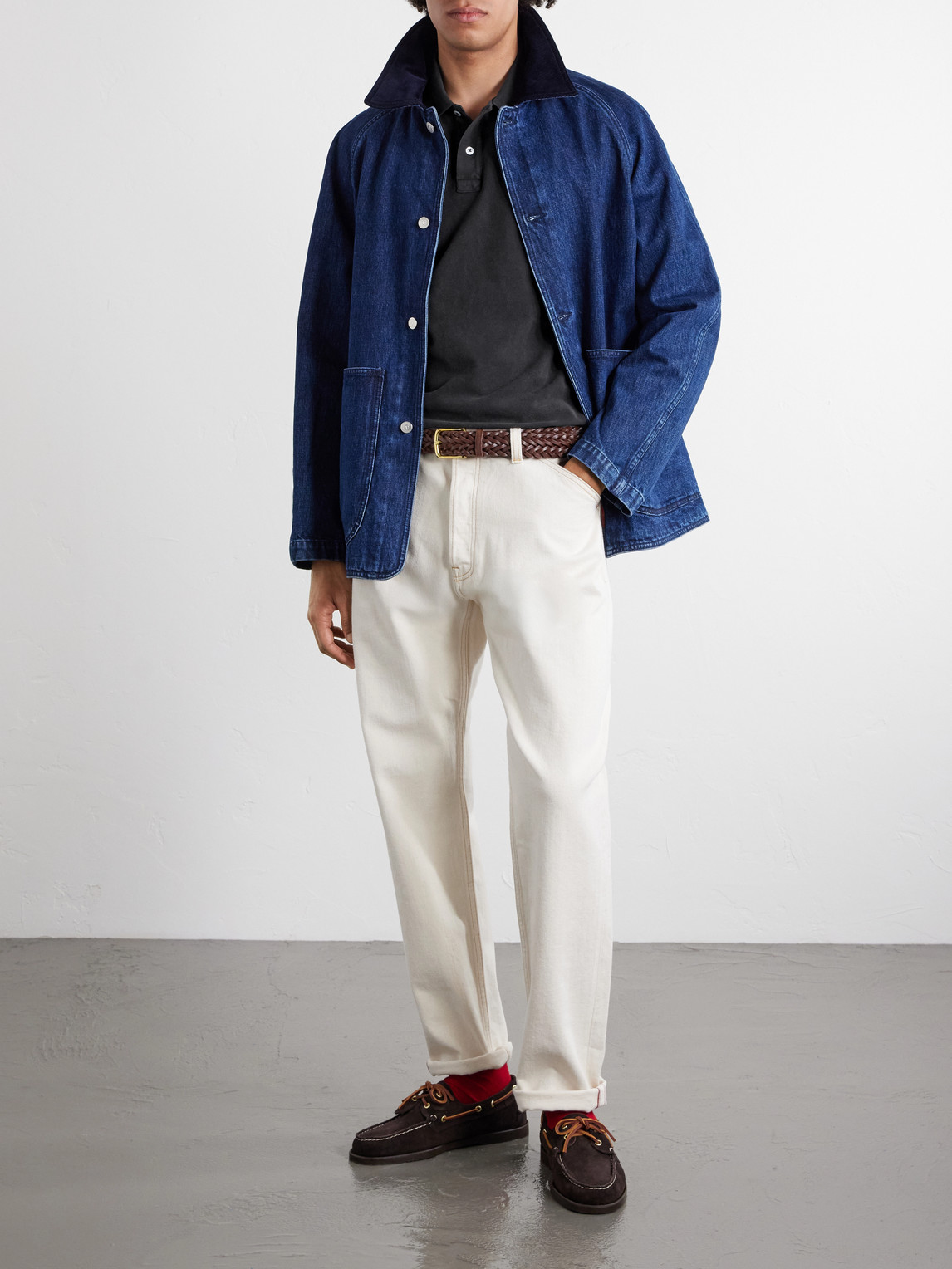 Stone-Washed Cotton-Piqué Polo Shirt