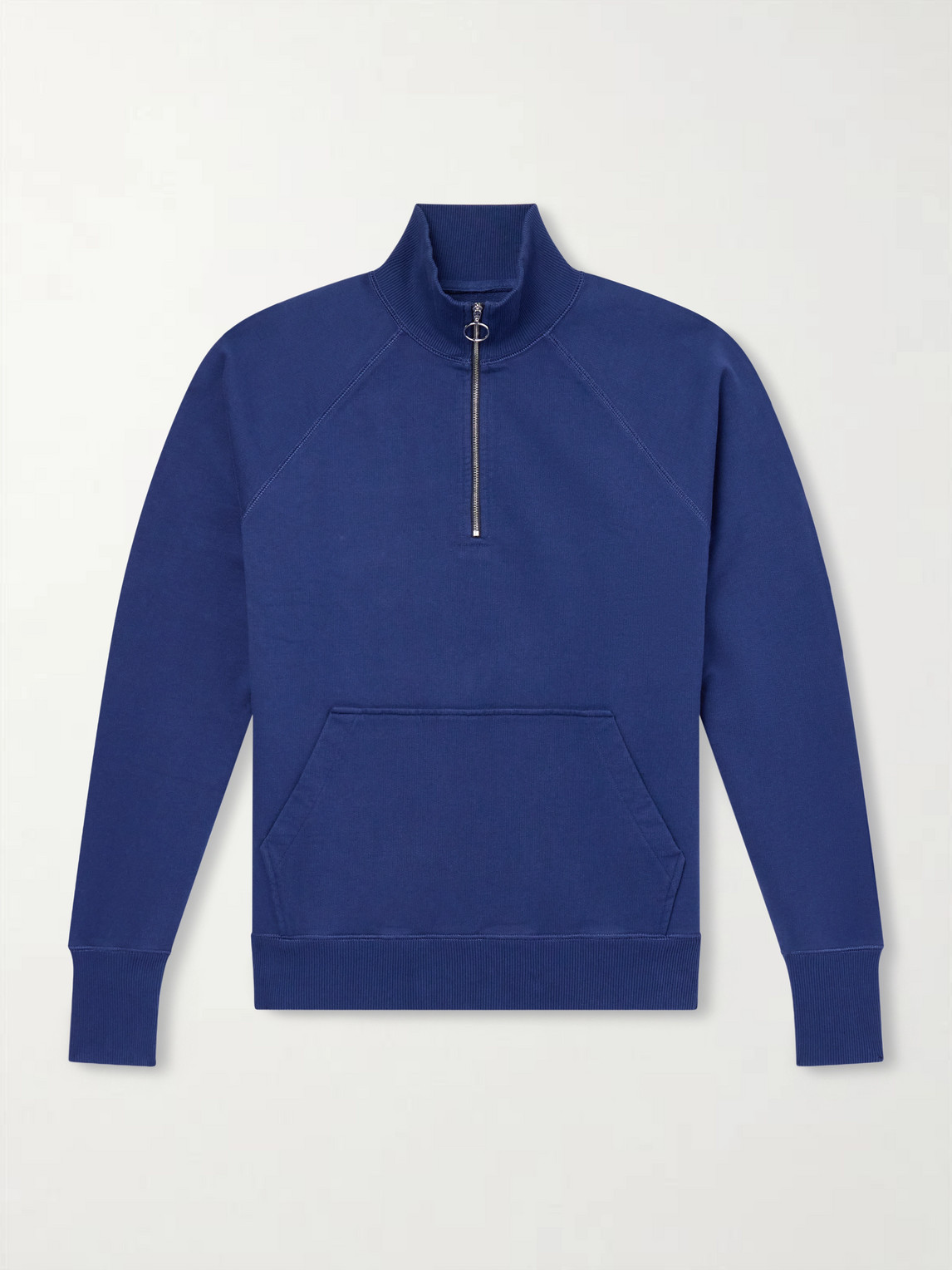 Drake's Cotton-Jersey Half-Zip weater - Men