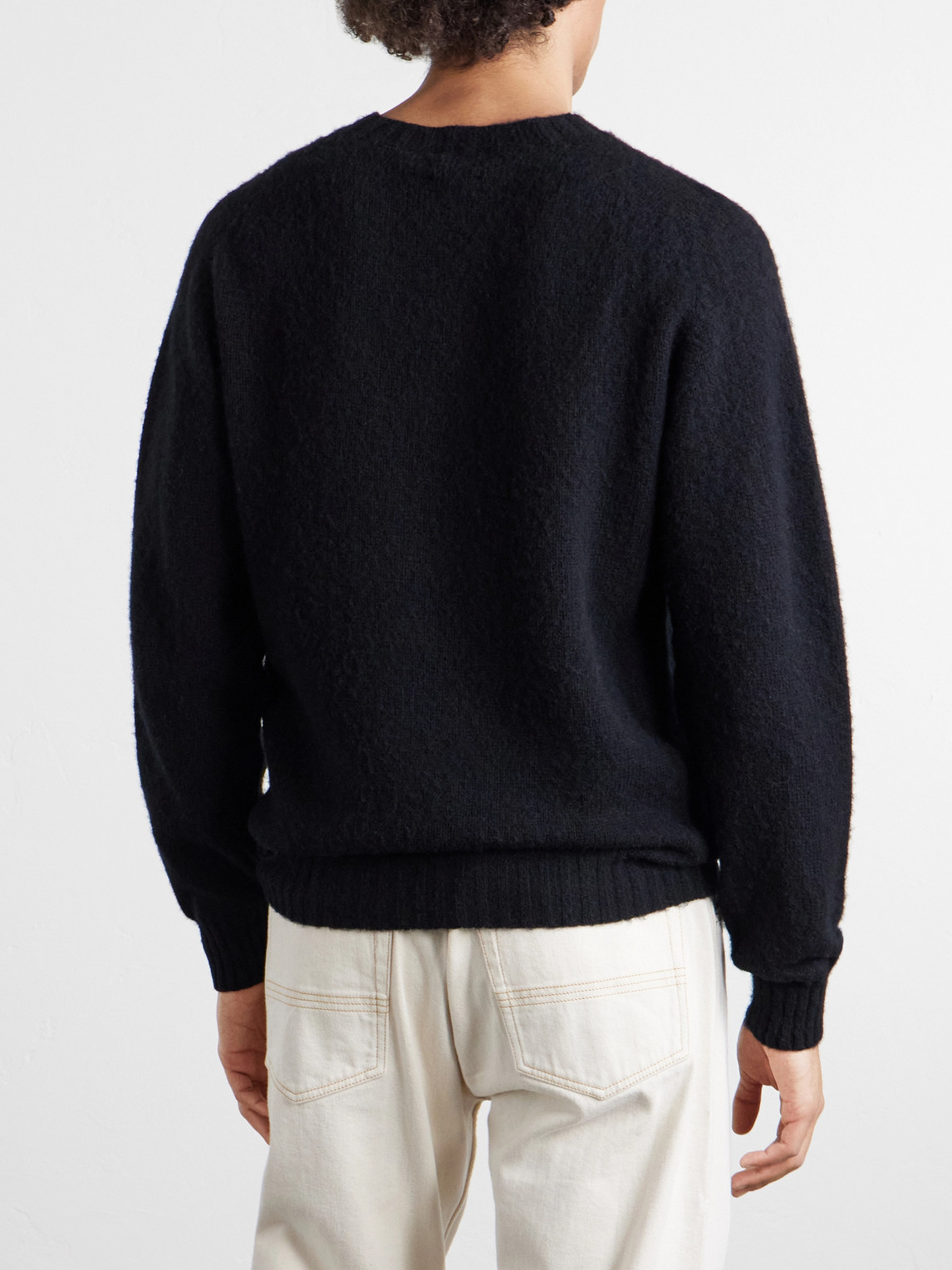  Drake's - Brushed-wool Sweater - Men - Black - S 