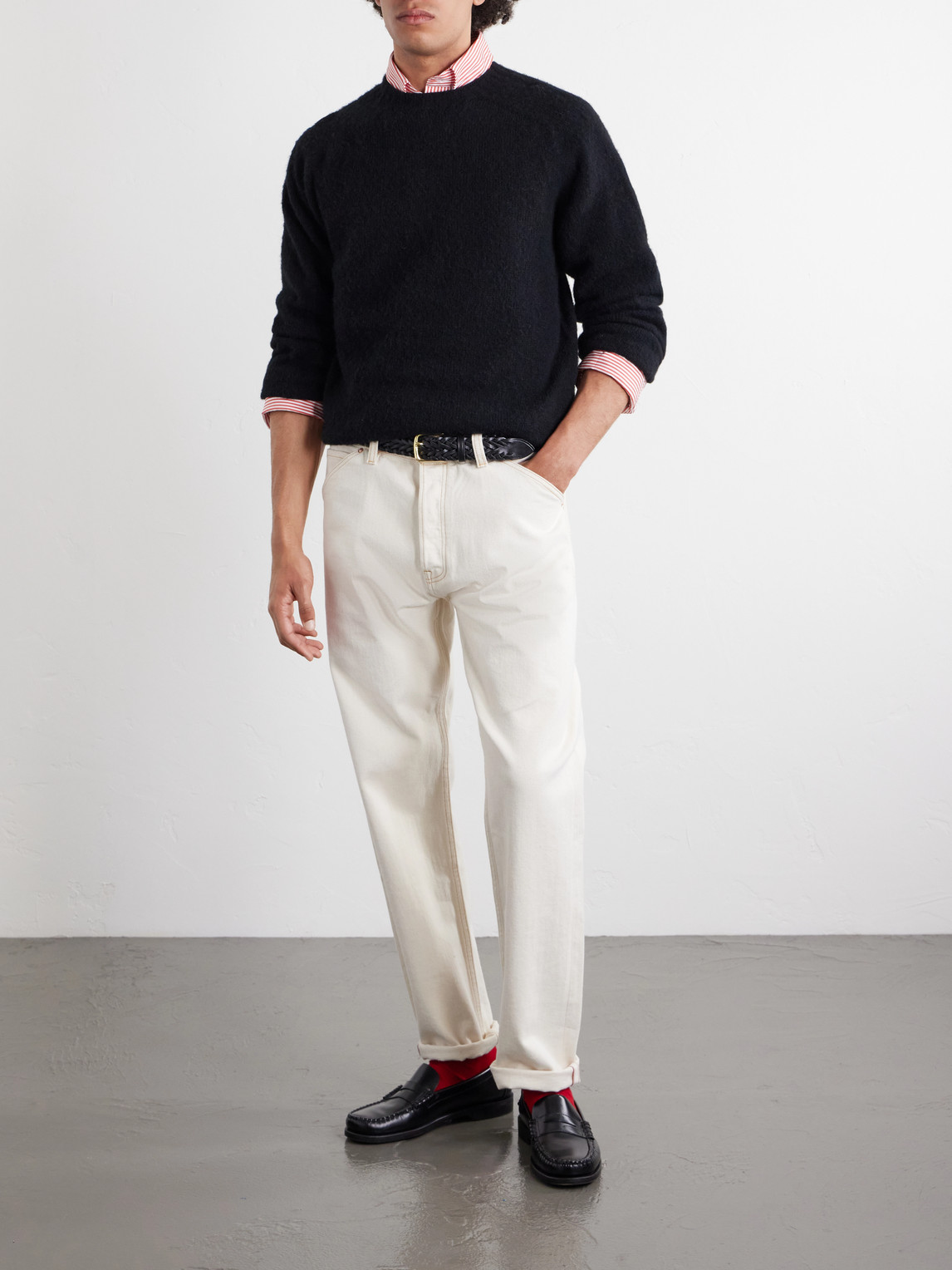 Brushed-Wool Sweater
