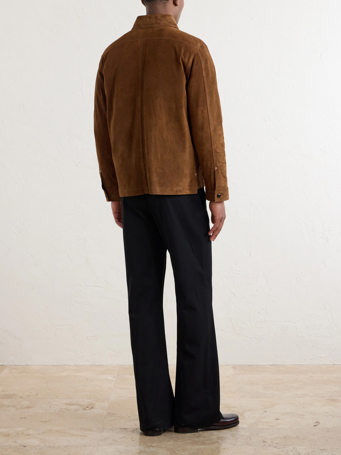  Drake's - Suede Overshirt - Men - Brown - Uk/us 36 
