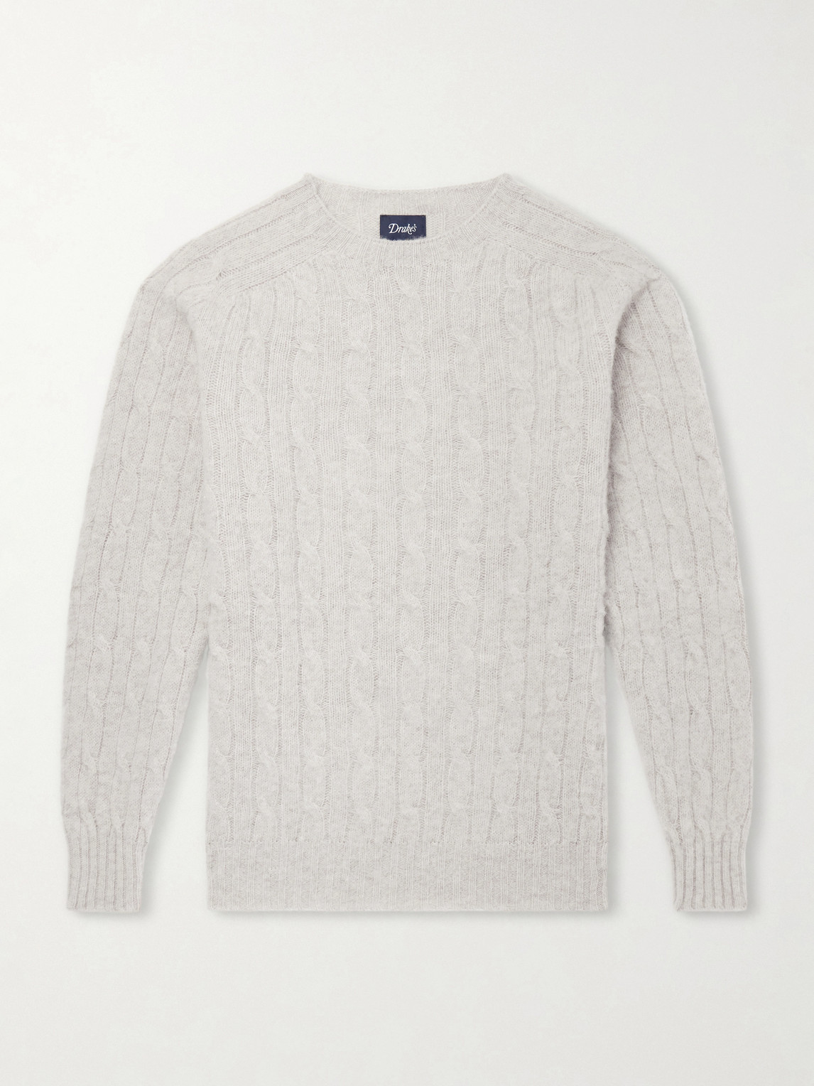 Drake's Cable-Knit Virgin Wool Sweater - Men