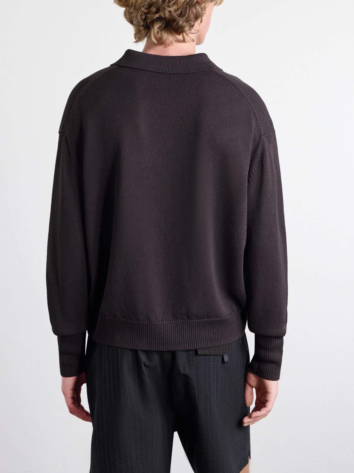 Paper Half-Zip Polo Sweater
