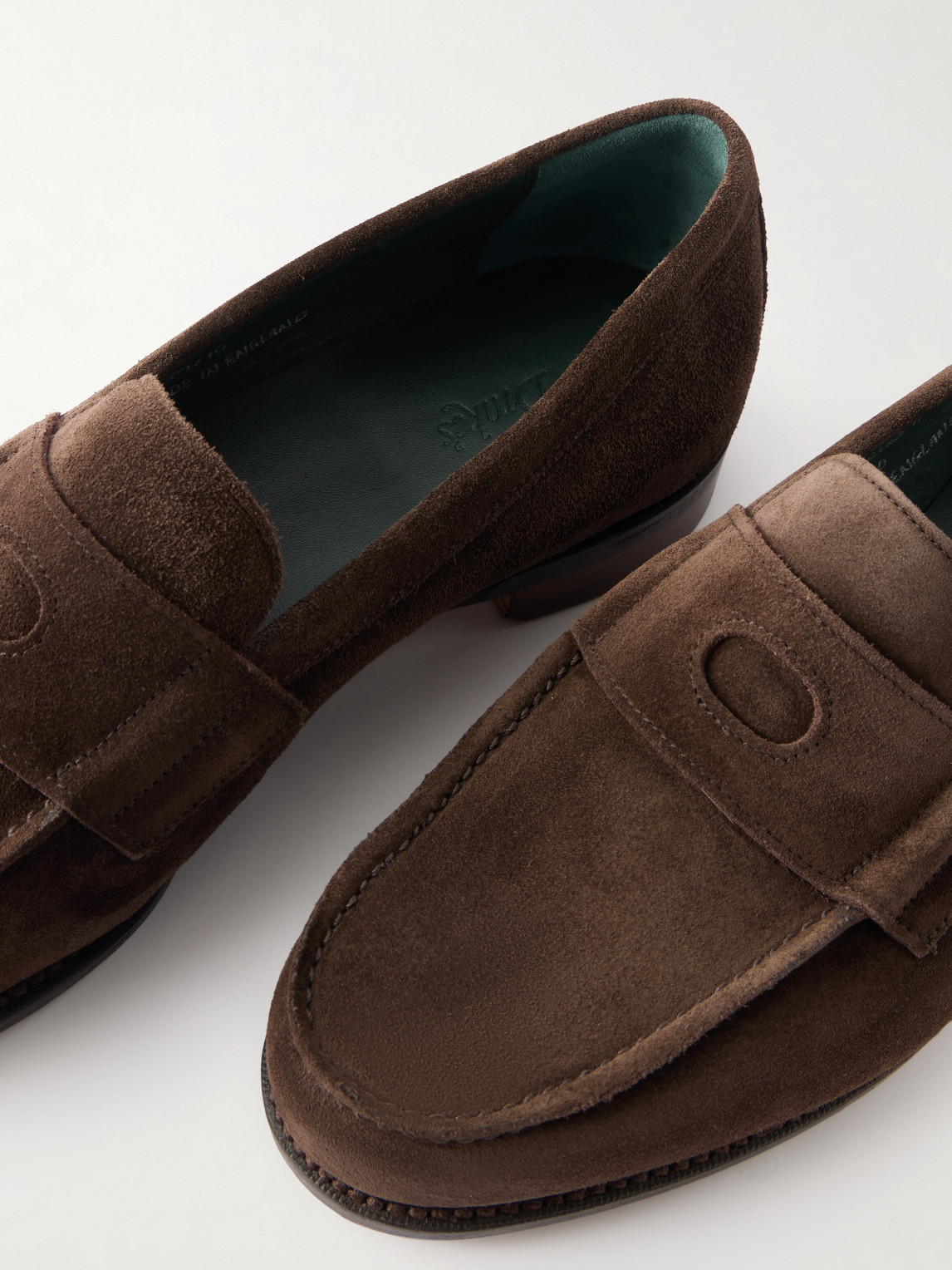 Charles Suede Penny Loafers